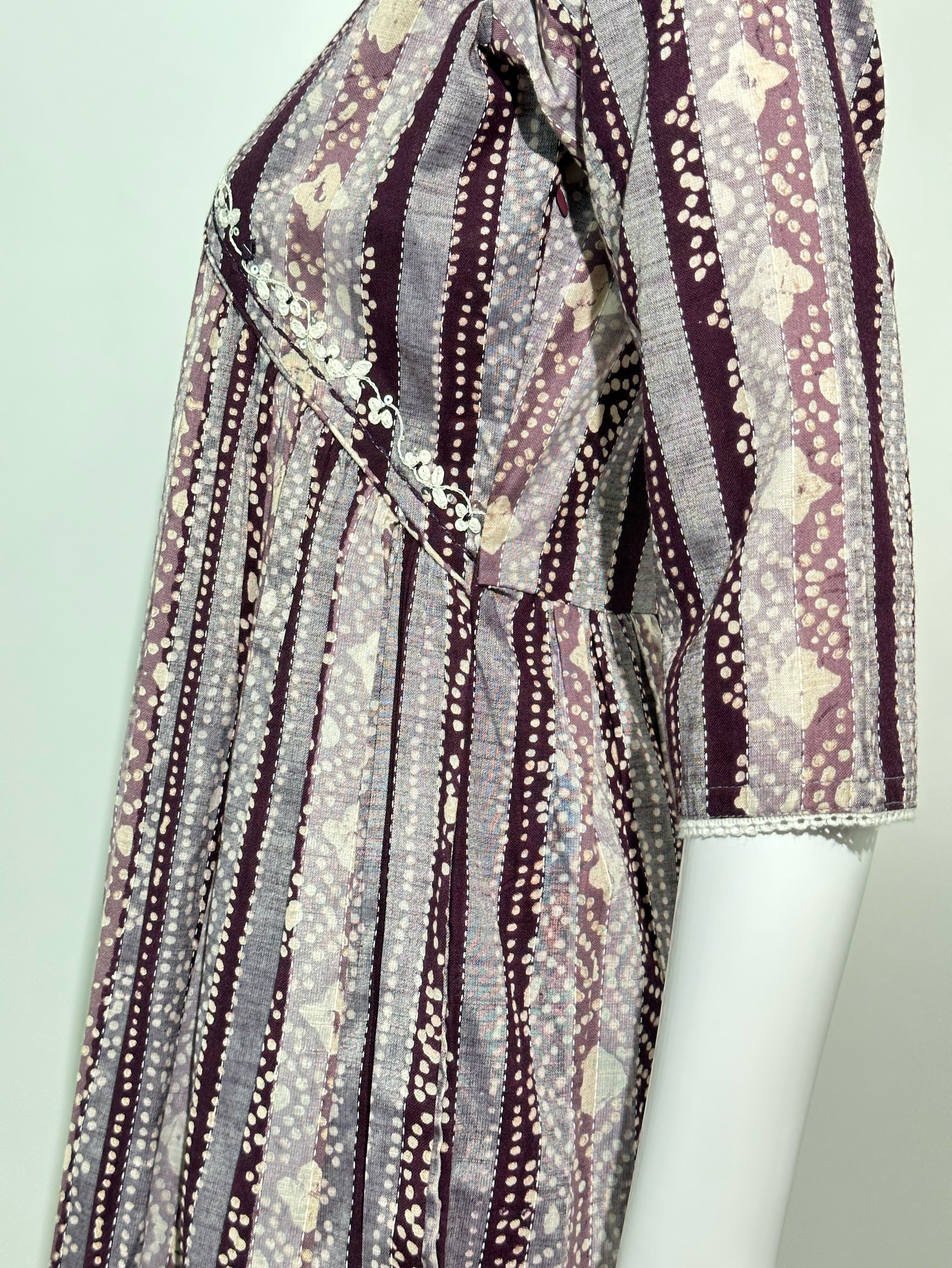 Alia Cut Coord Set with Neck work
