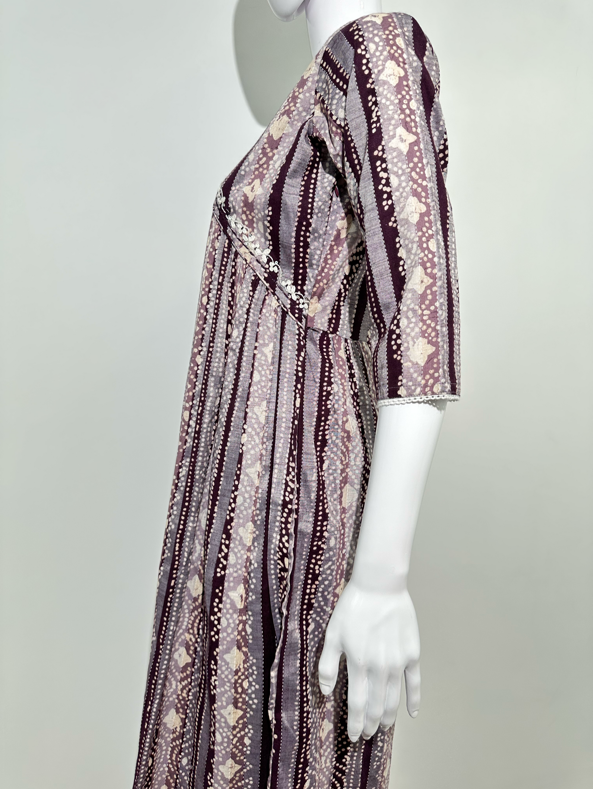Alia Cut Coord Set with Neck work