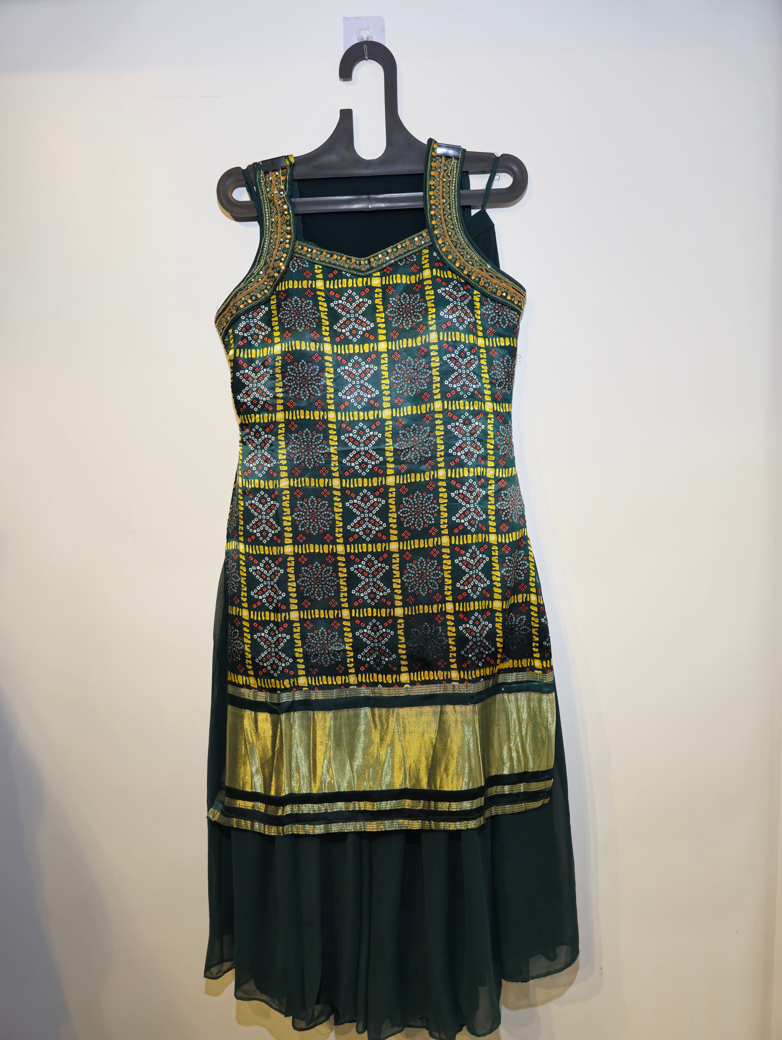 Image of Designer Bandhni Traditional 3 Piece