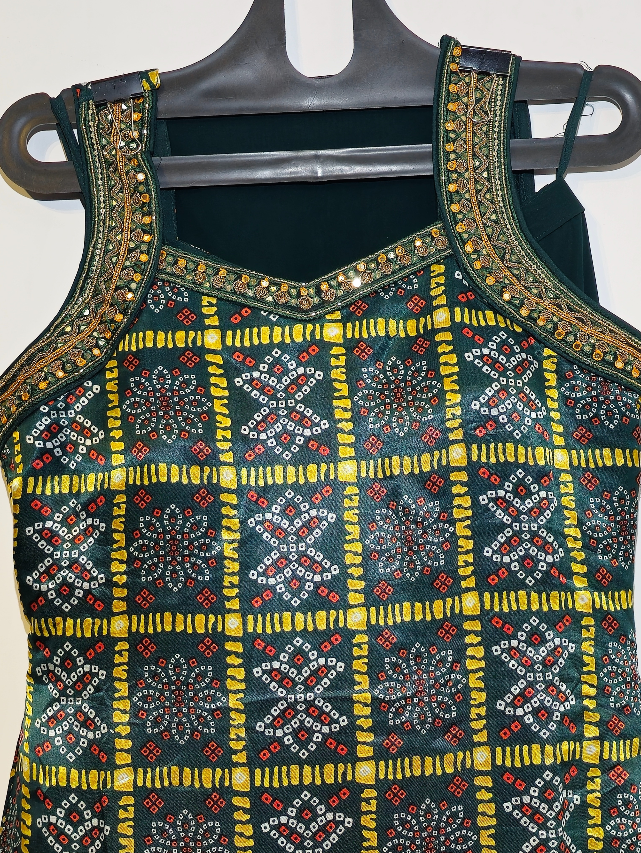 Image of Designer Bandhni Traditional 3 Piece