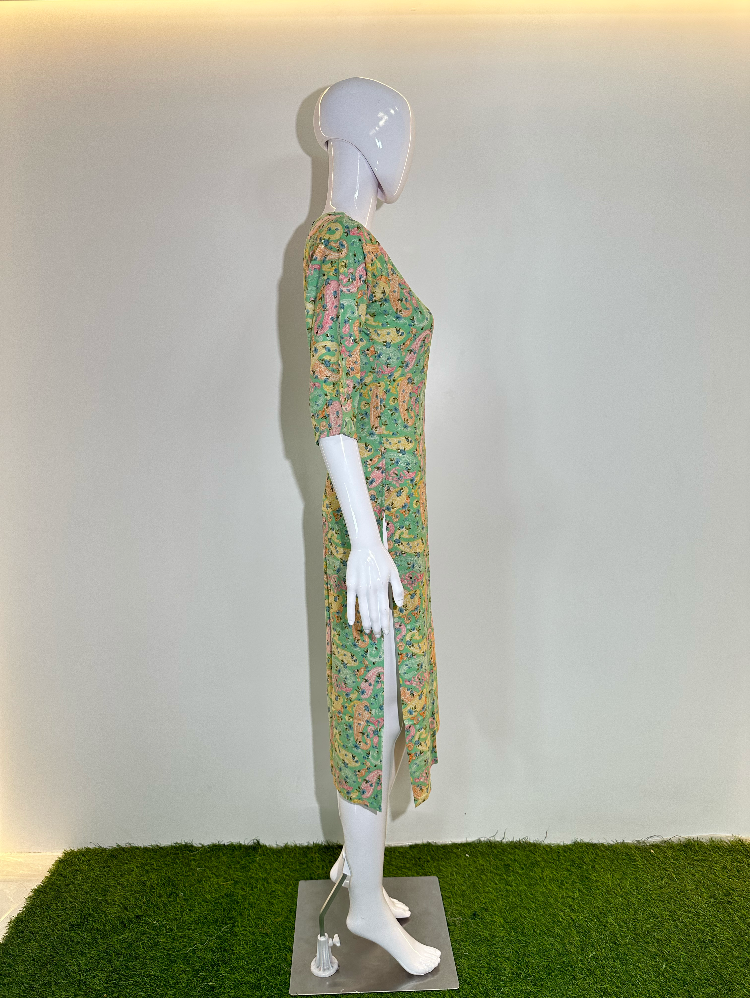 Rayon Straight Kurti - with work