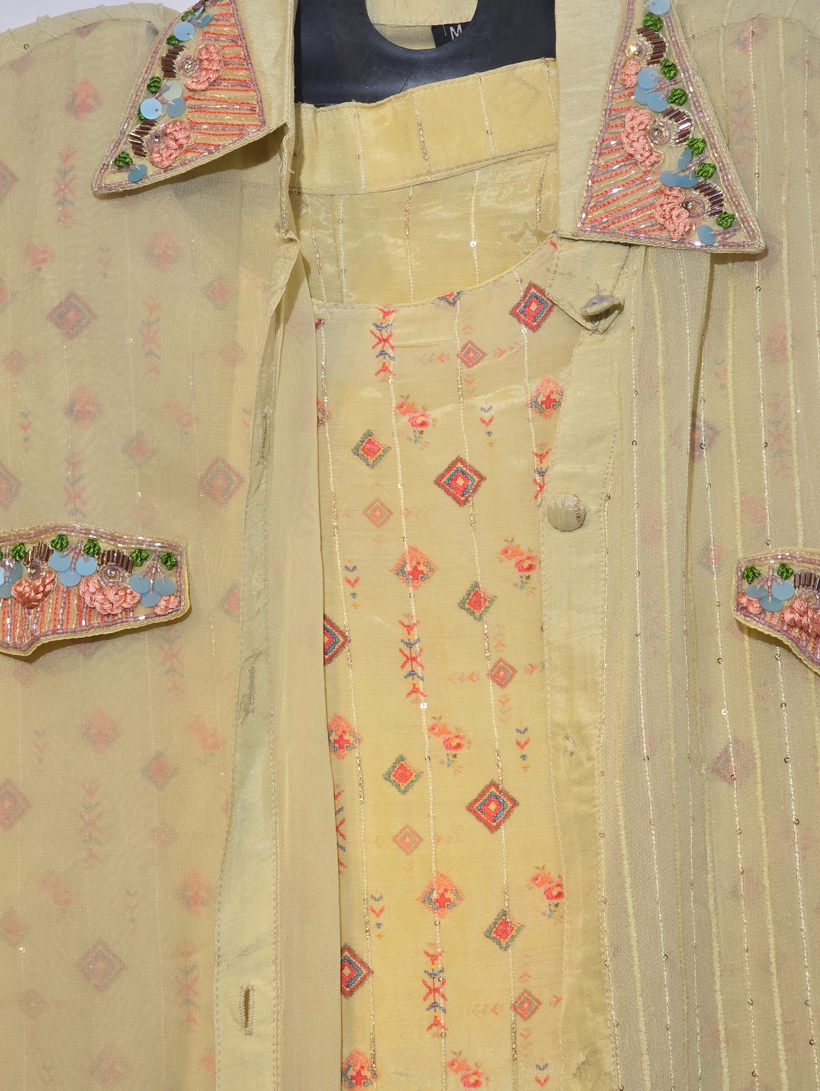 Image of Designer Muslin & Georgette  Coord Set