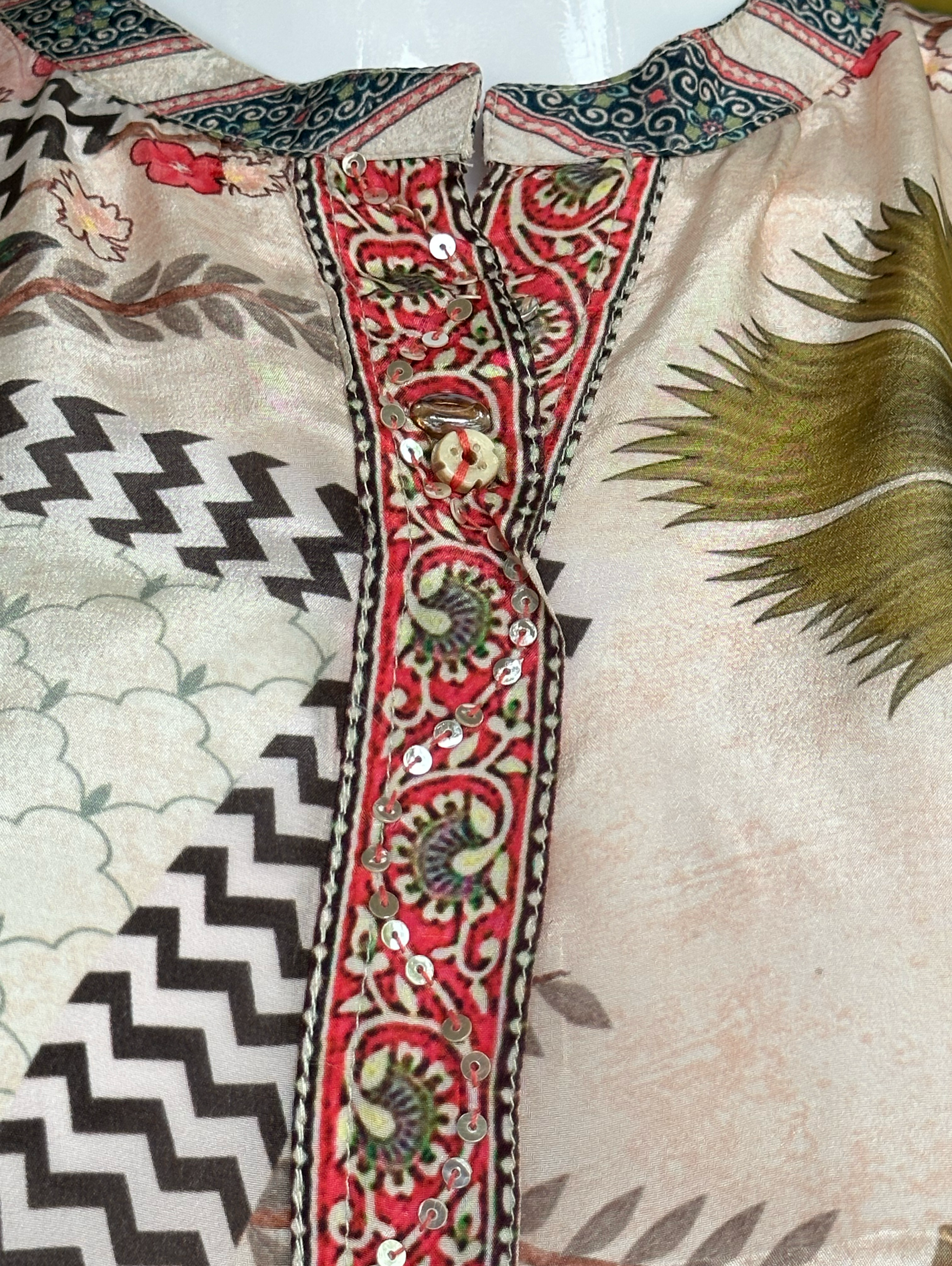 Muslin Print Tunics with Embroidery work