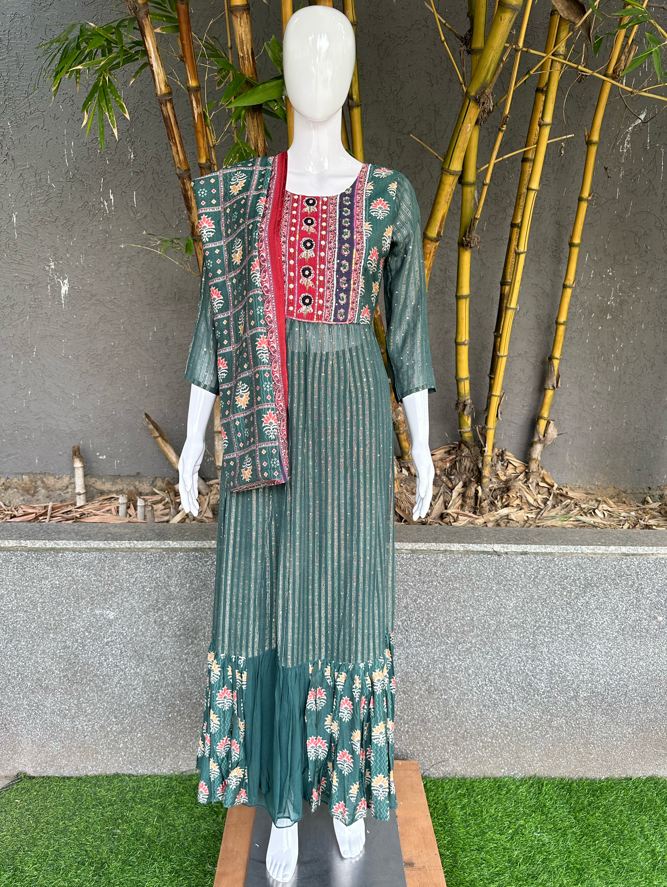 Georgette Naira Style 3 piece