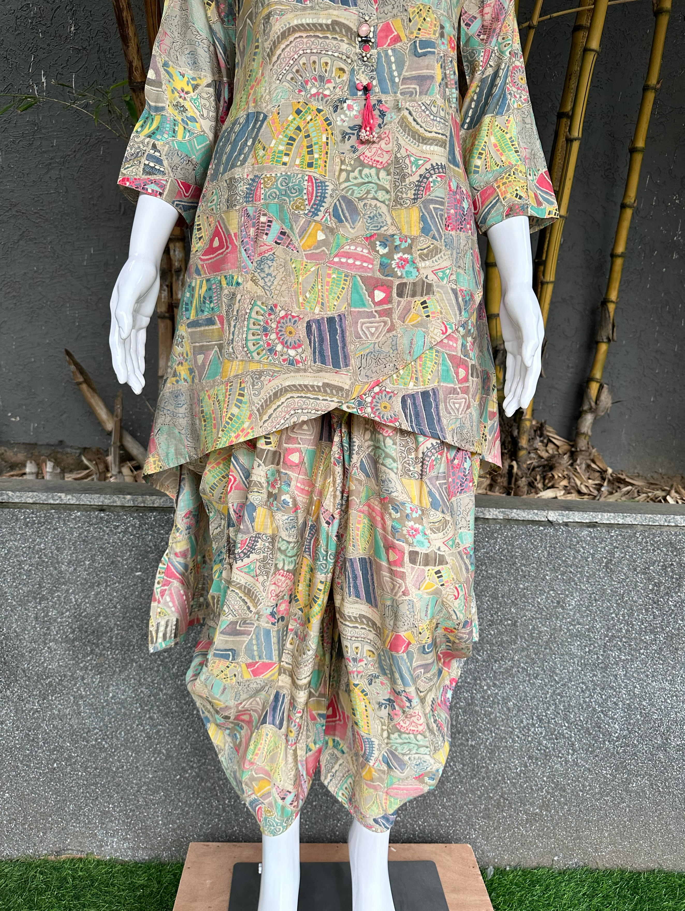 Image of Patiala Style Coord Set - Multiprint