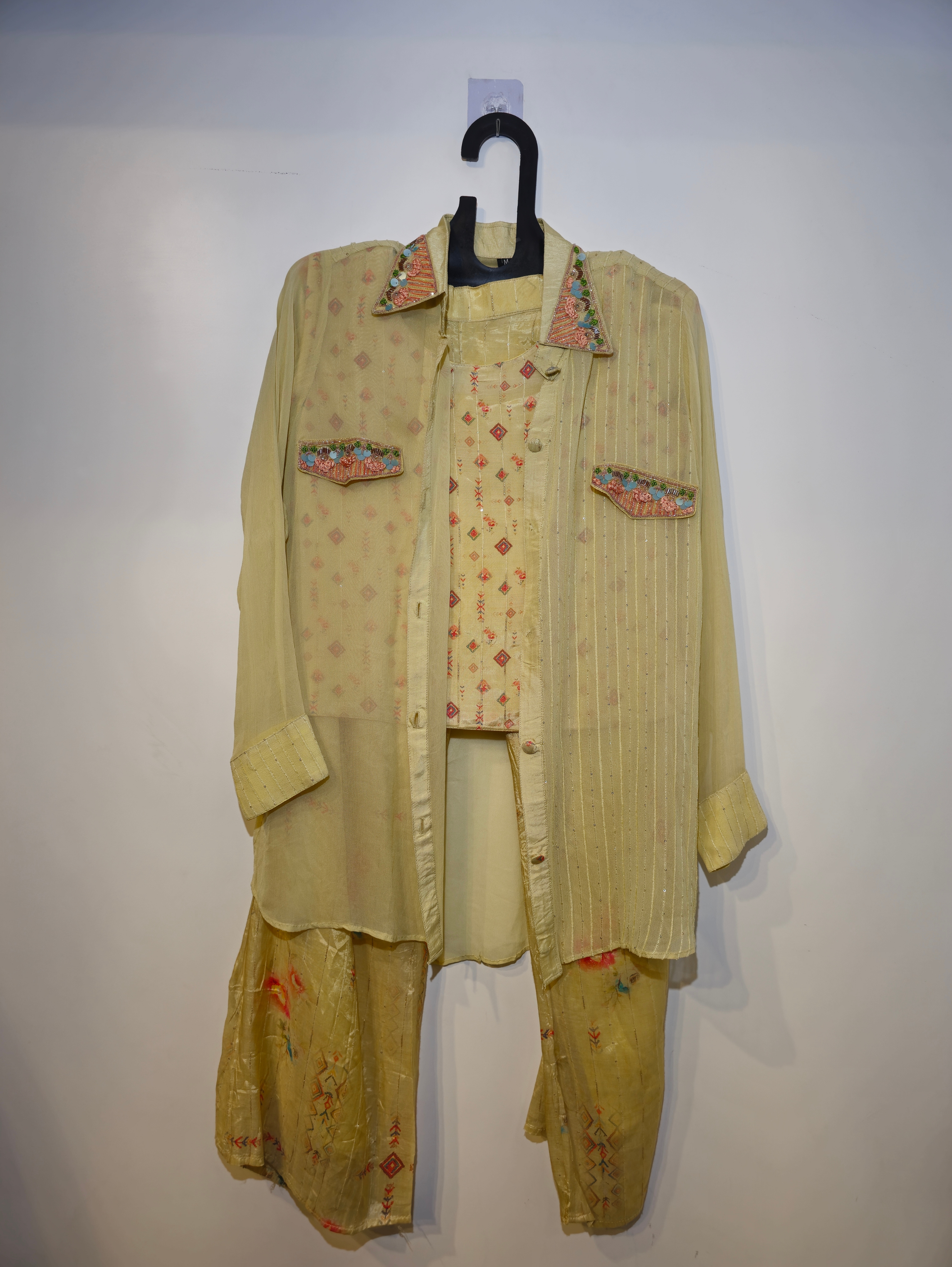 Image of Designer Muslin & Georgette  Coord Set