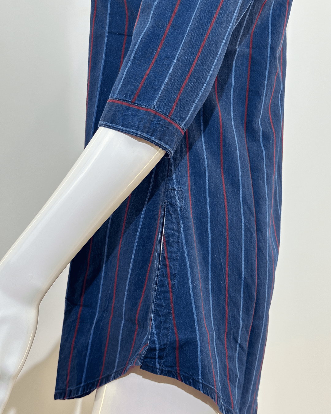 Image of Denim Strip Short Tunics