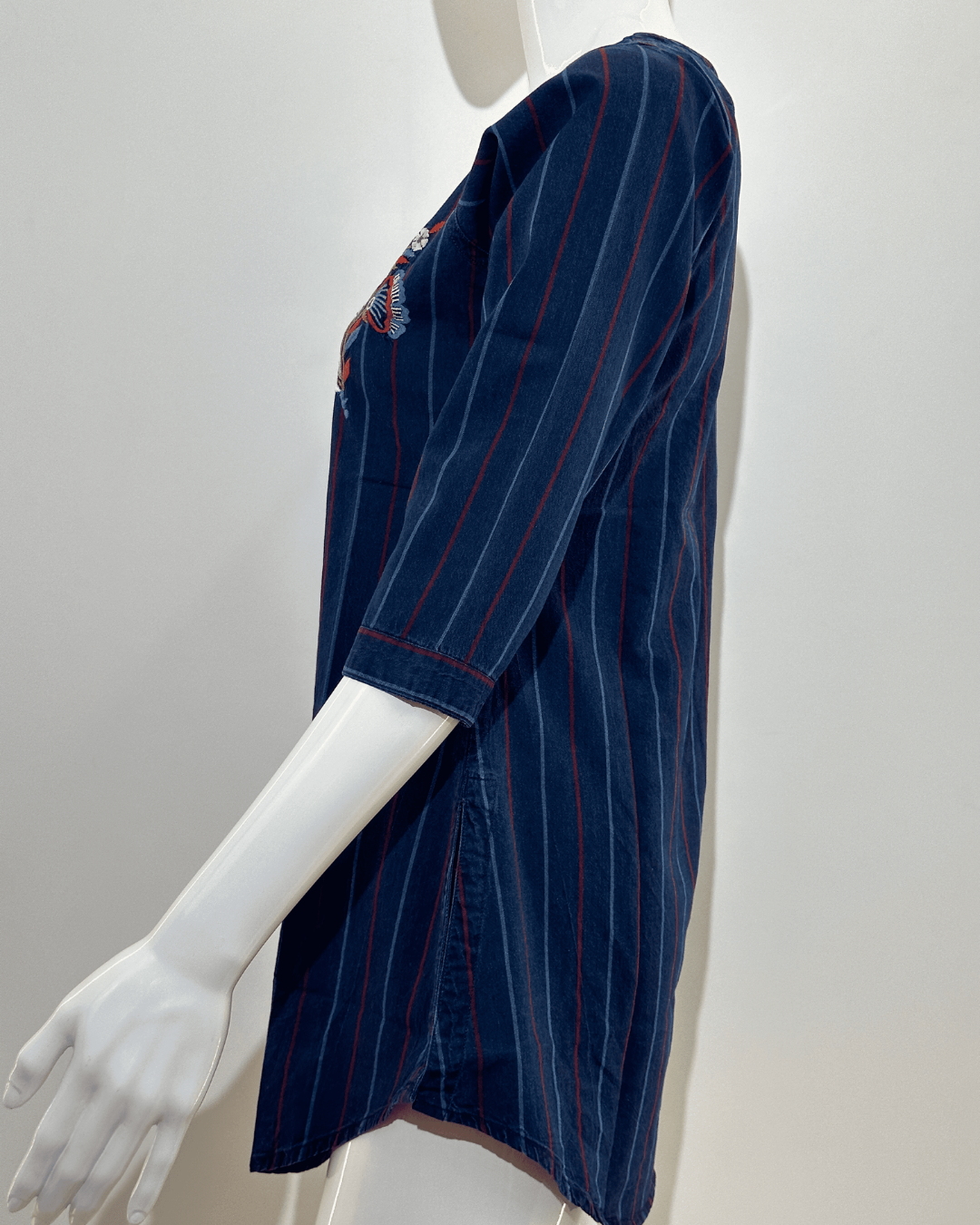 Image of Denim Strip Short Tunics