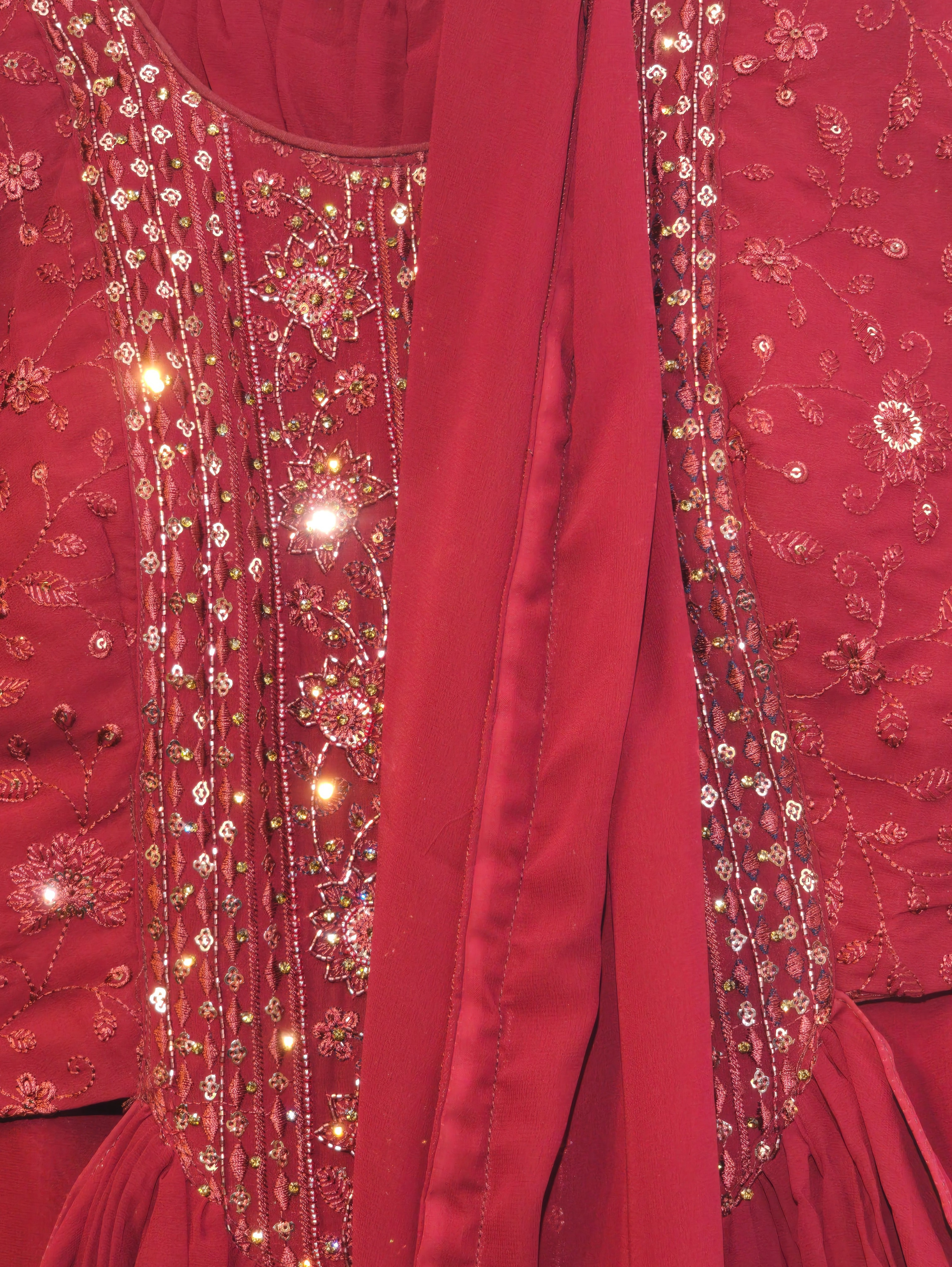 Image of Designer Georgette Traditional 3 Piece