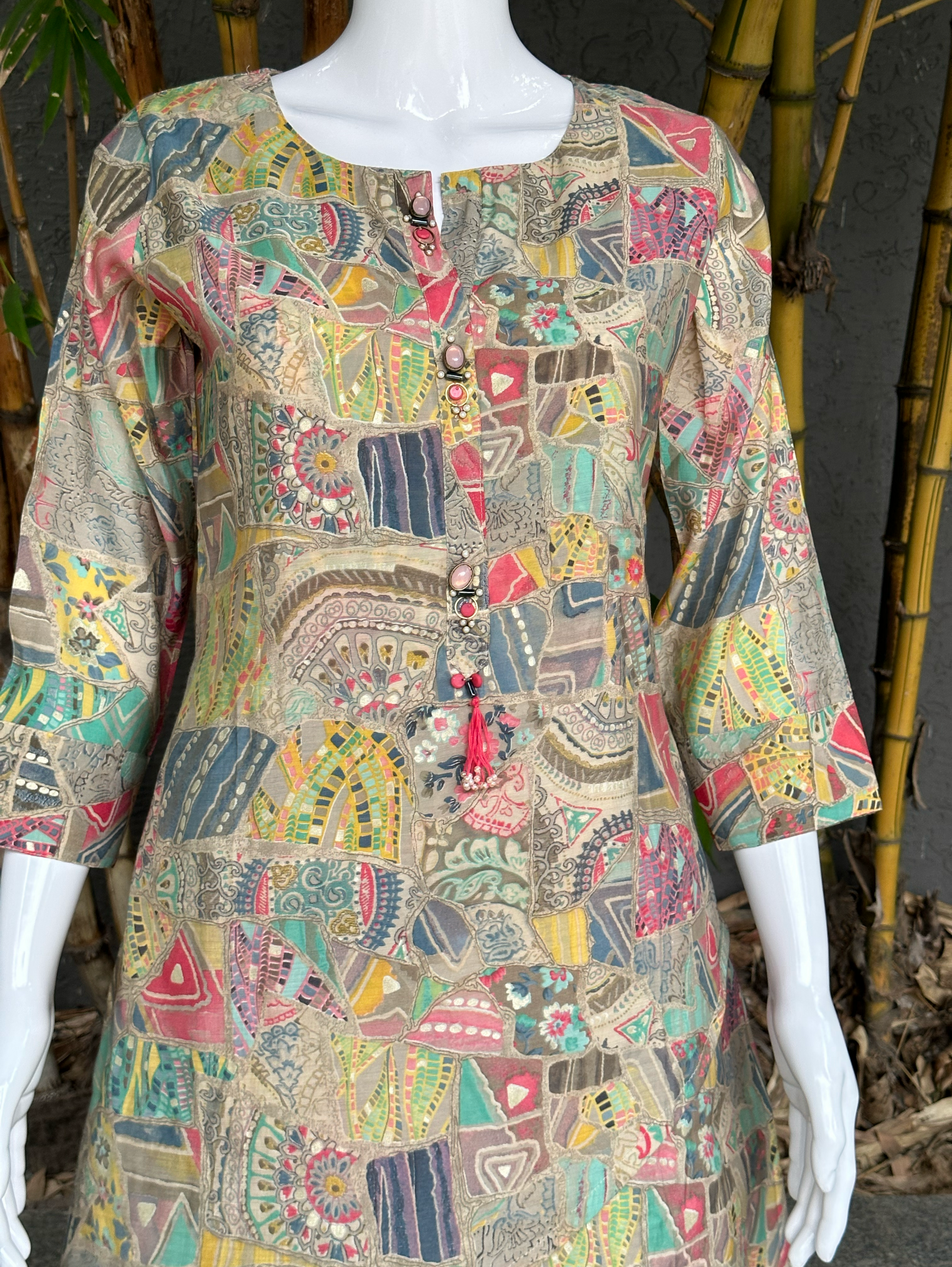 Patiala Style Coord Set - Multiprint