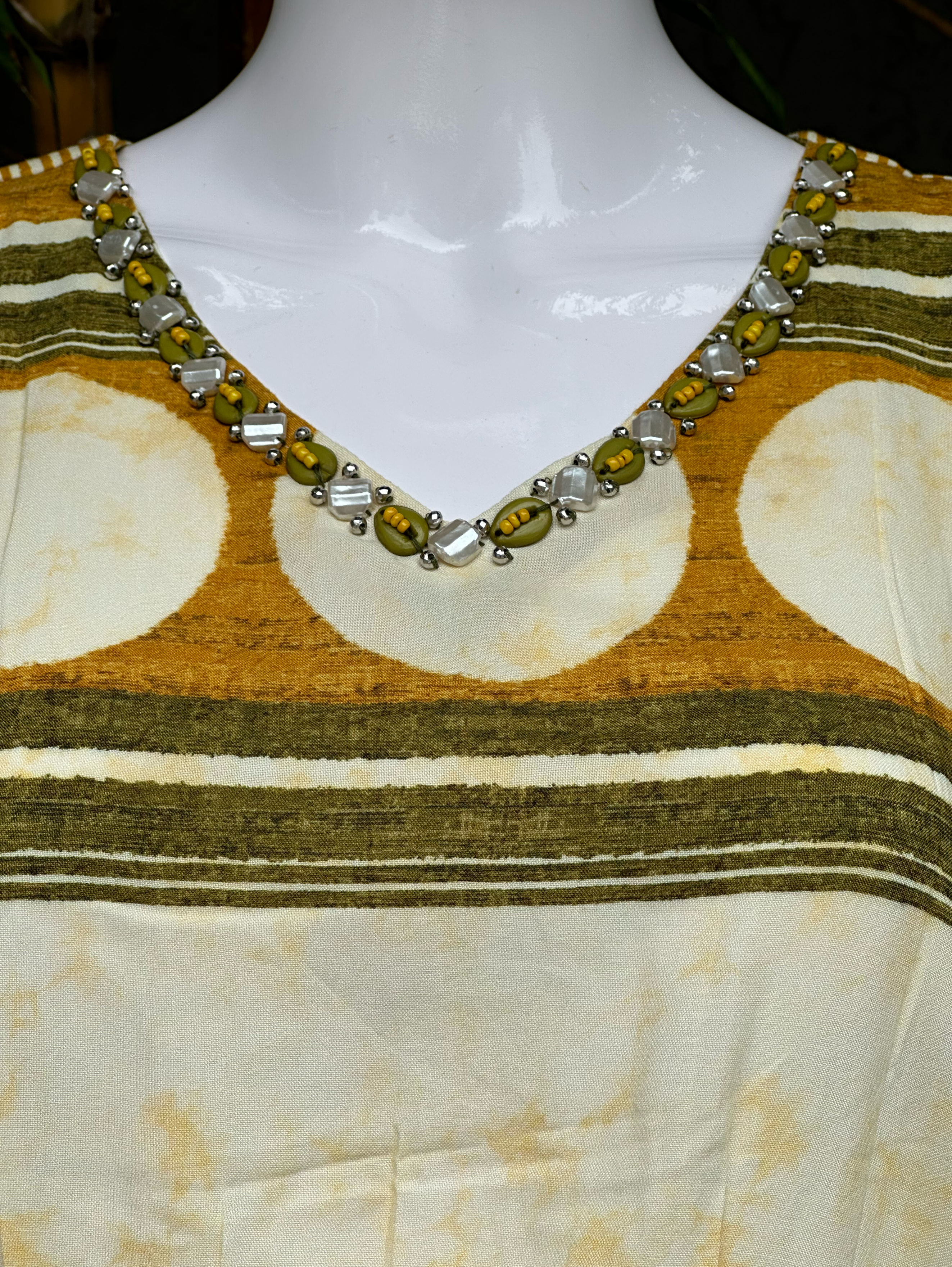 Image of Rayon V Neck Embroidery with Belt Coords