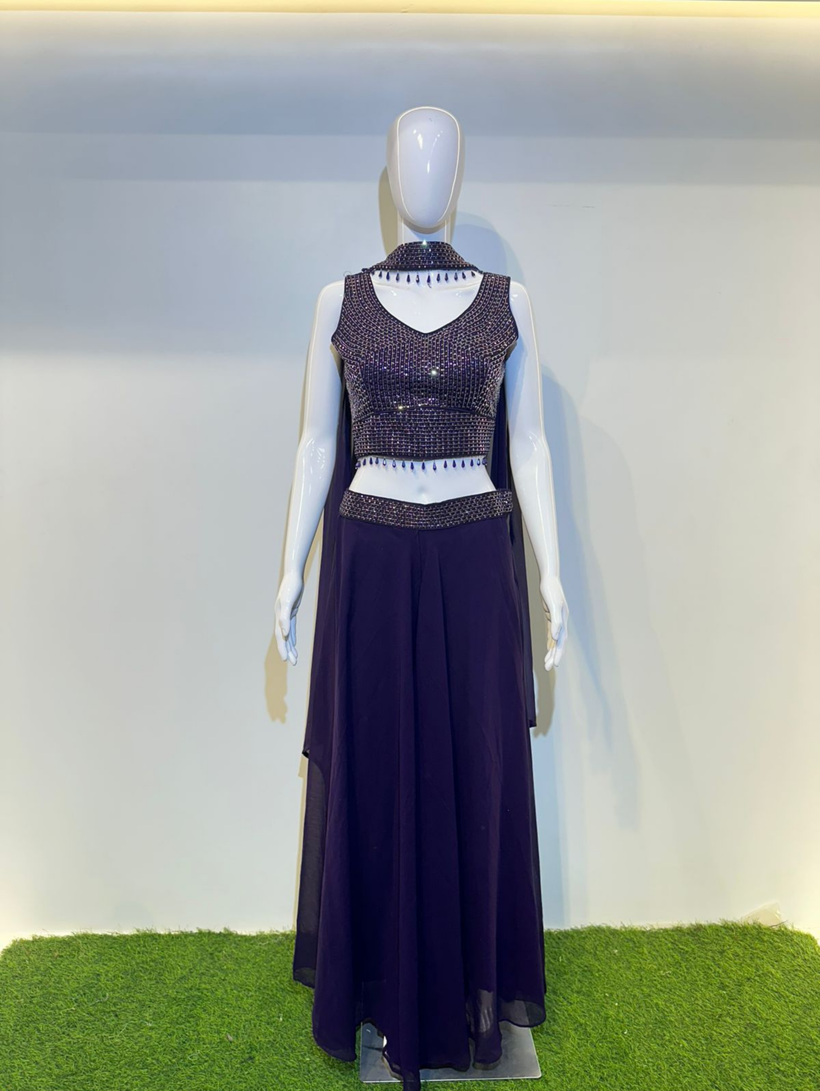 Image of Designer Georgette Traditional 3 Piece