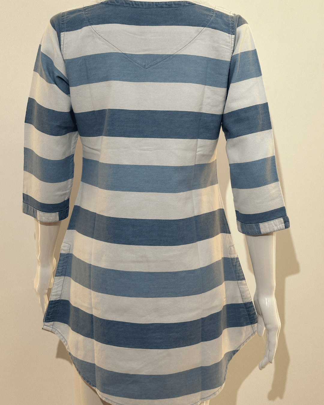 Denim Strip Short Tunics
