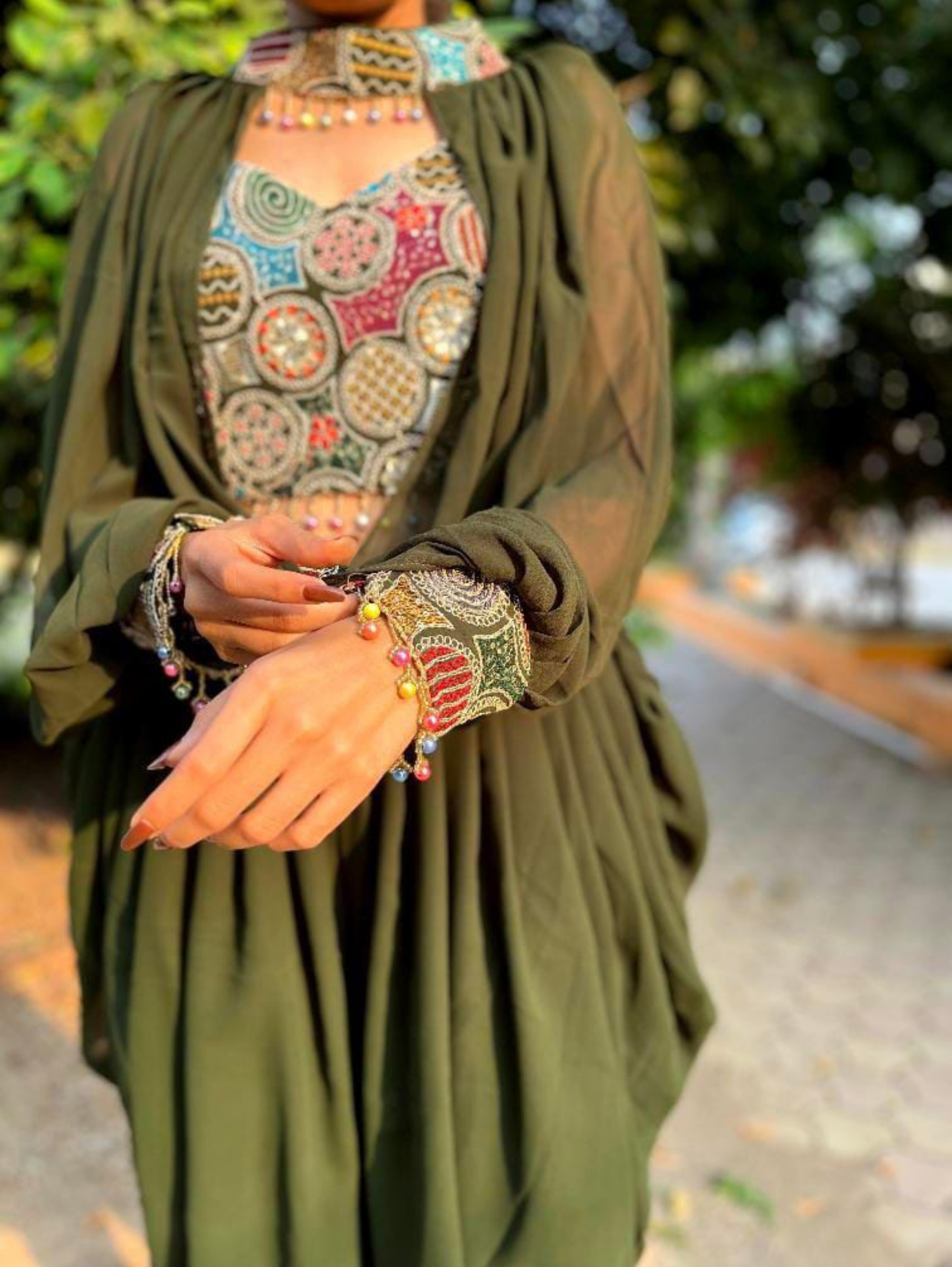 Image of Georgette Traditional 3 Piece