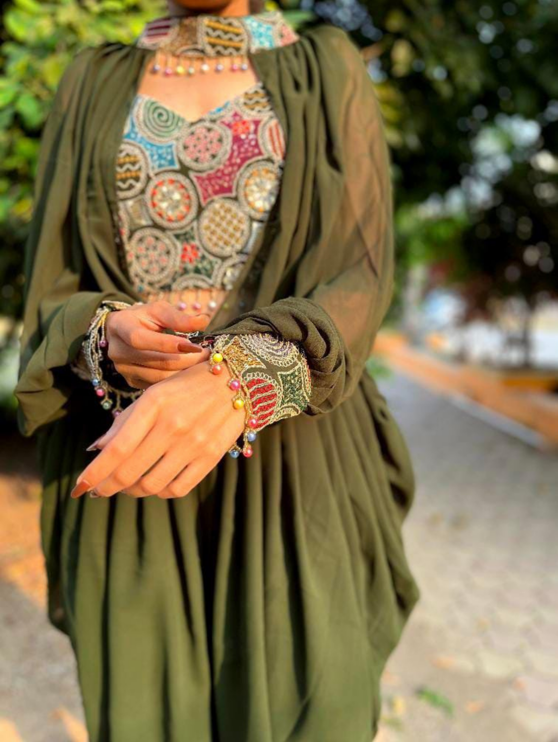 Georgette Traditional 3 Piece