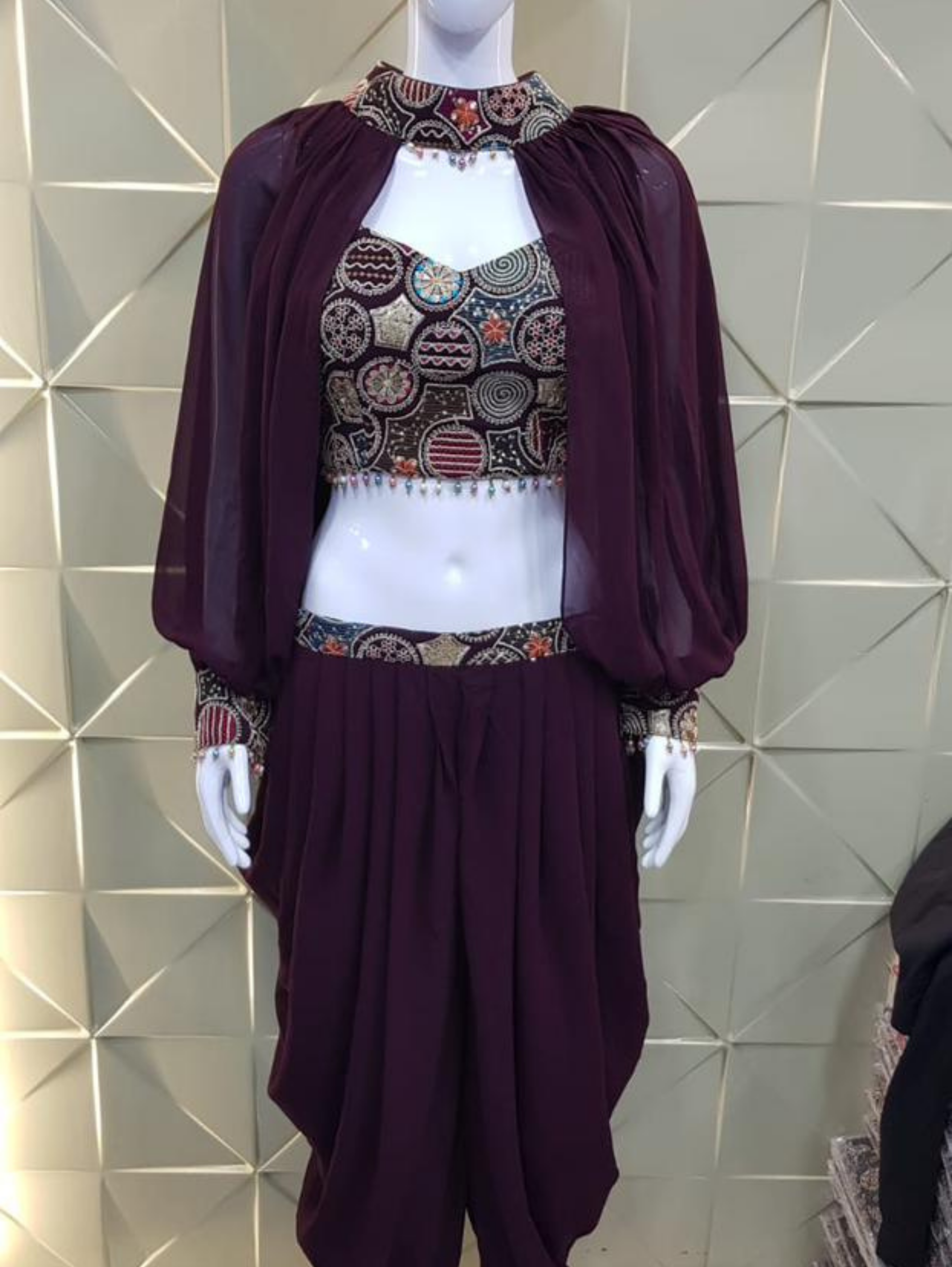 Image of Georgette Traditional 3 Piece