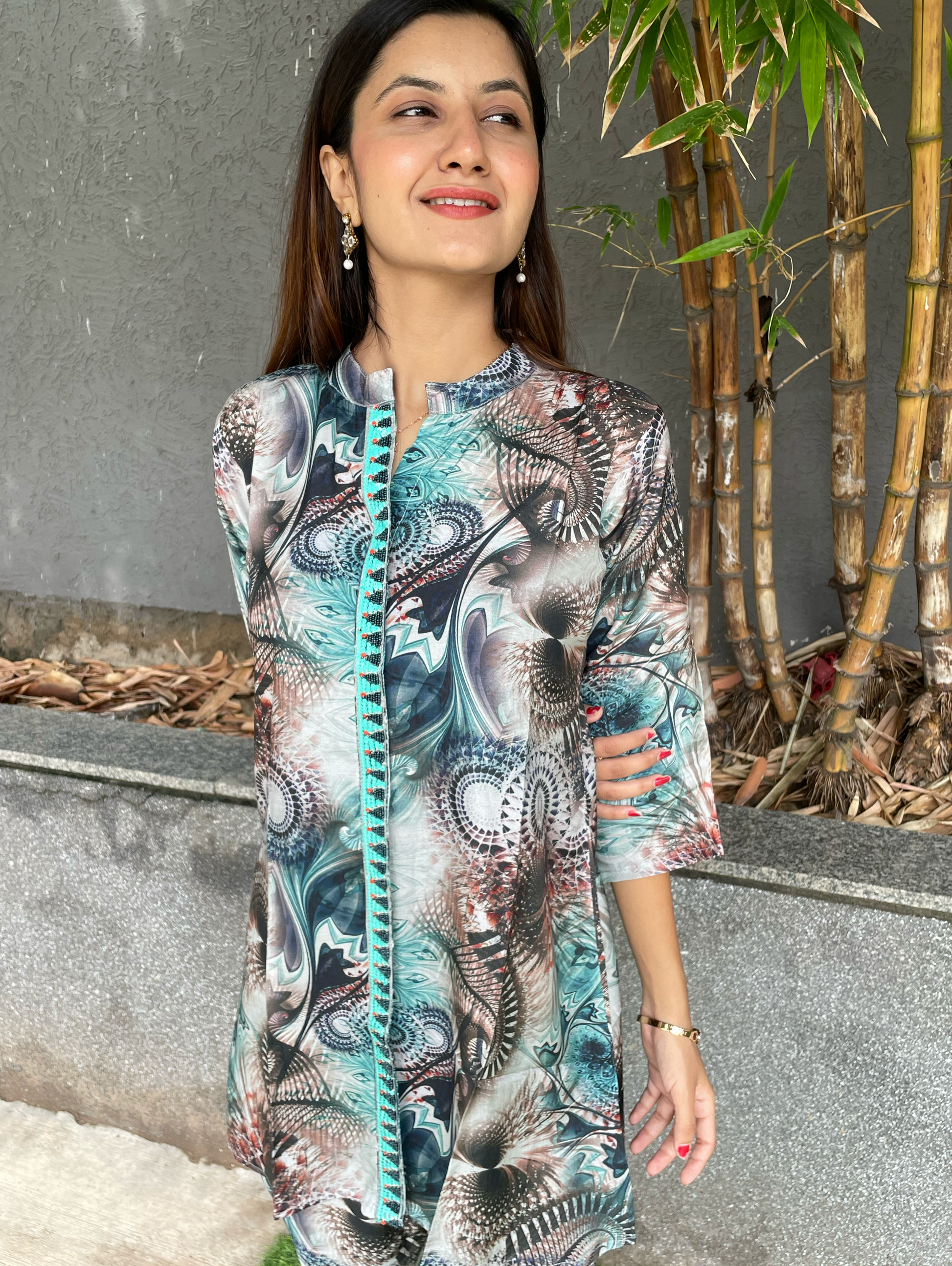 Muslin Embroidery Coords - Unique Print