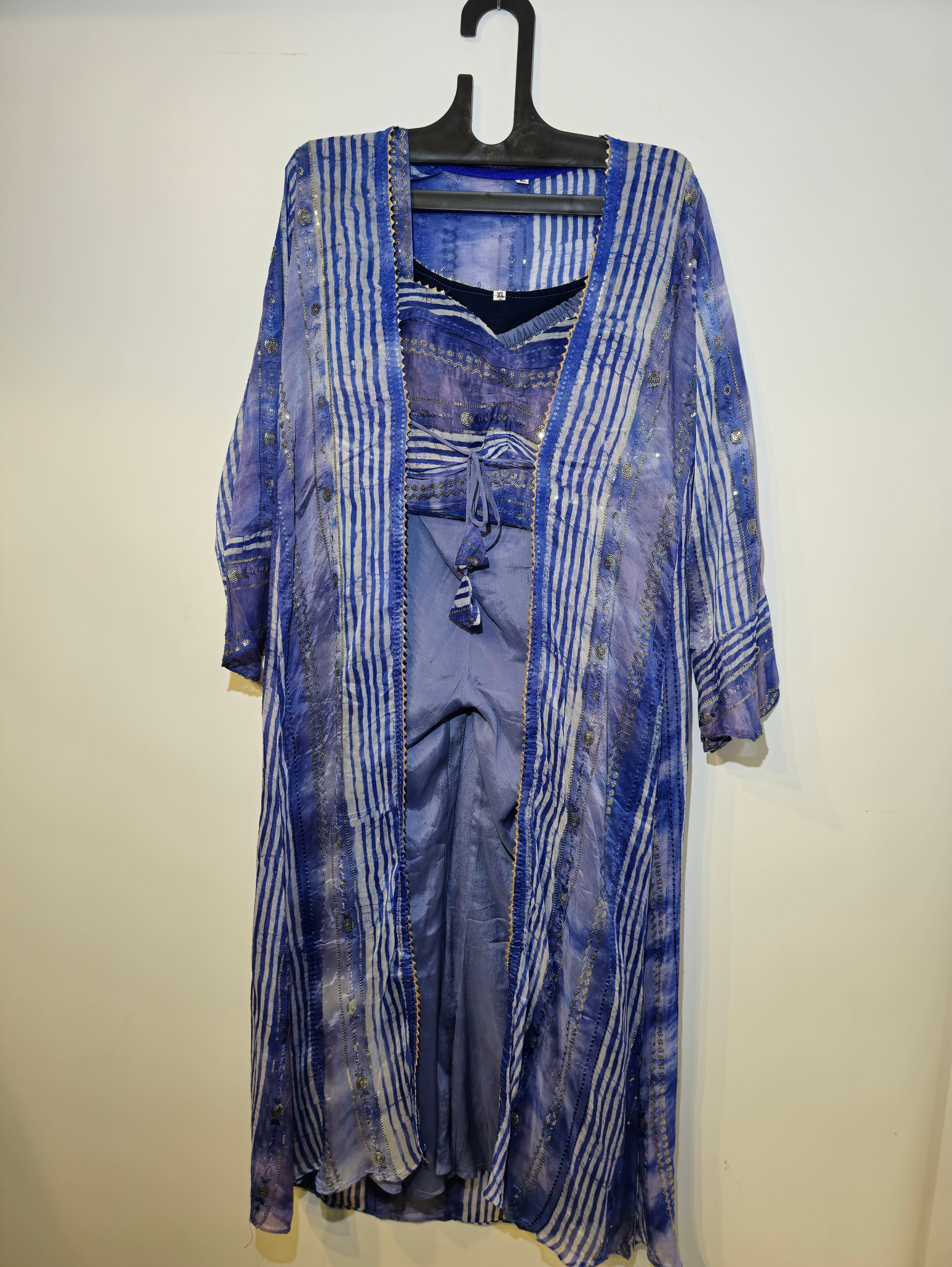 Image of Shrug Style Georgette 3 Piece