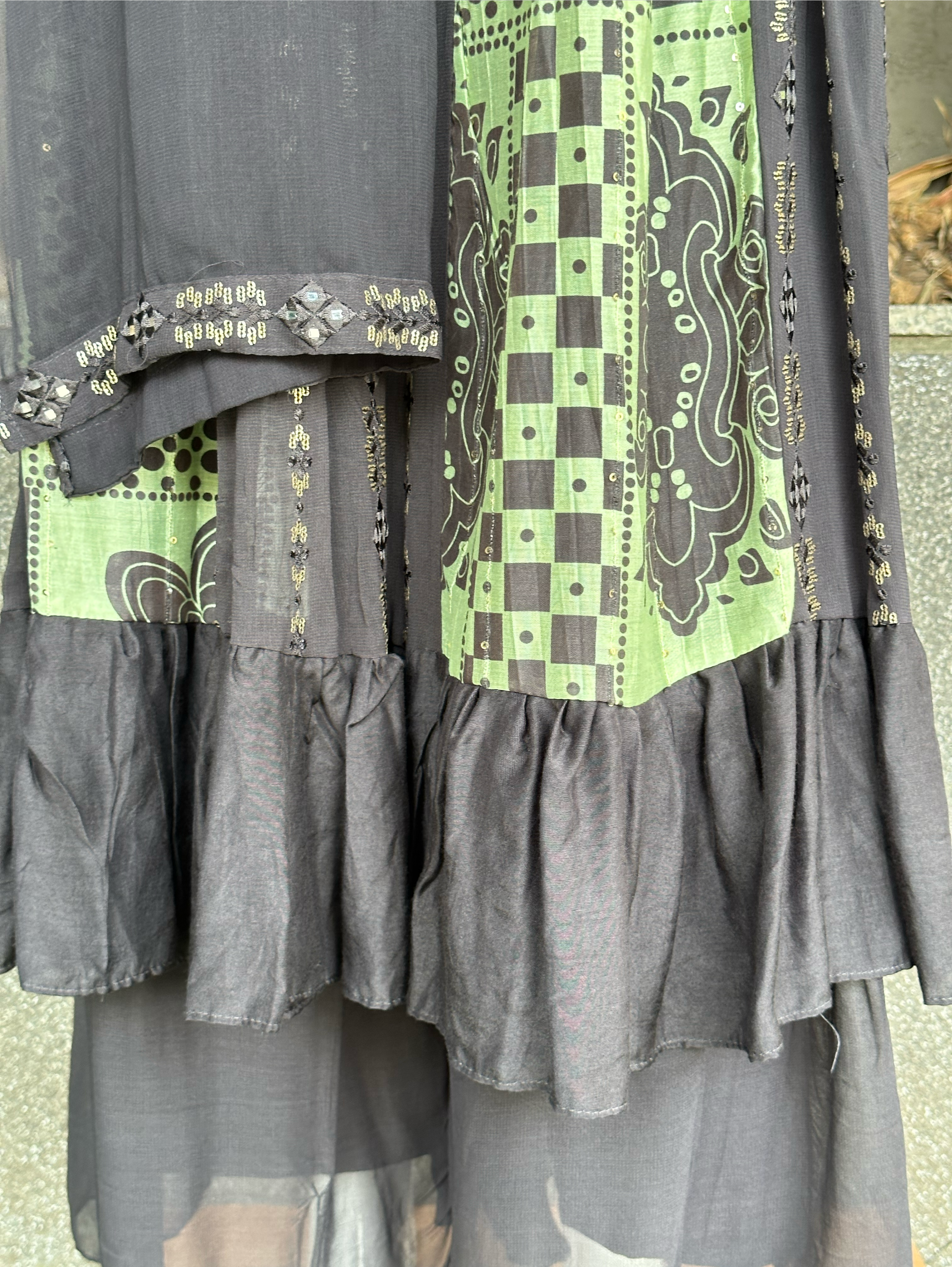 Image of Naira Style 3 Piece Palazzo Set - Premium Work