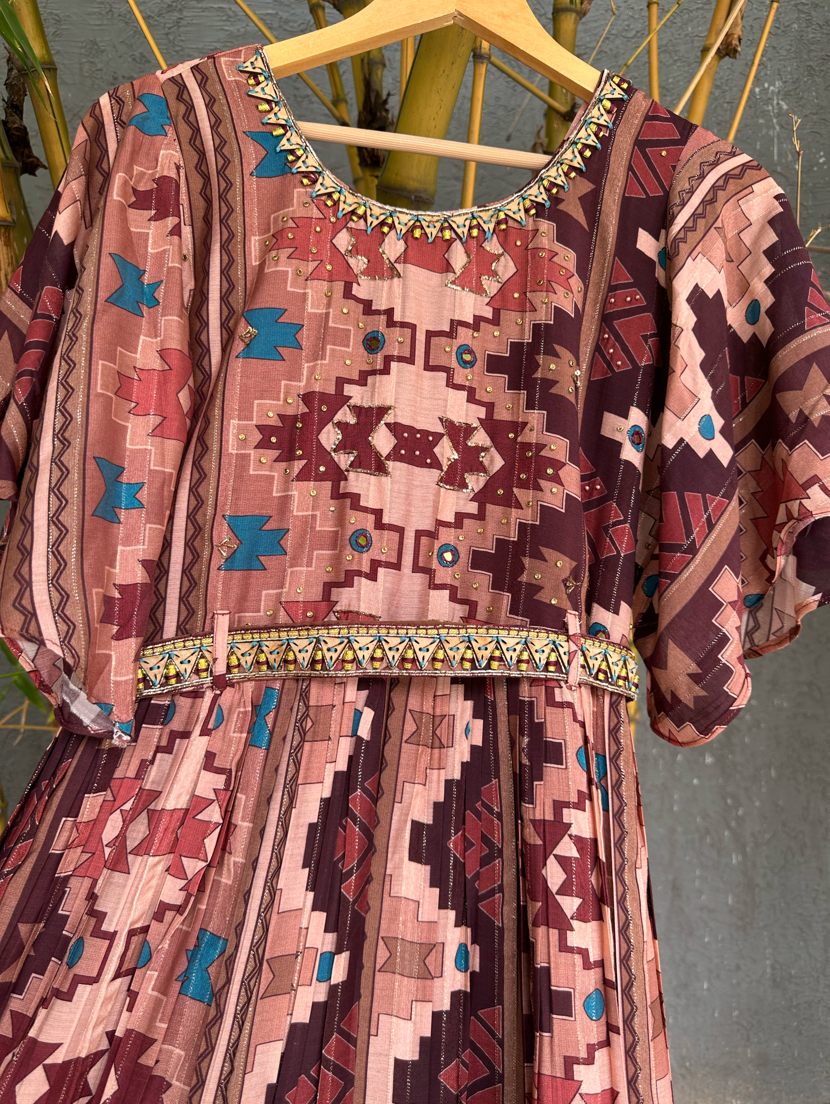 Image of Premium Muslin Jumpsuit with Embroidary work