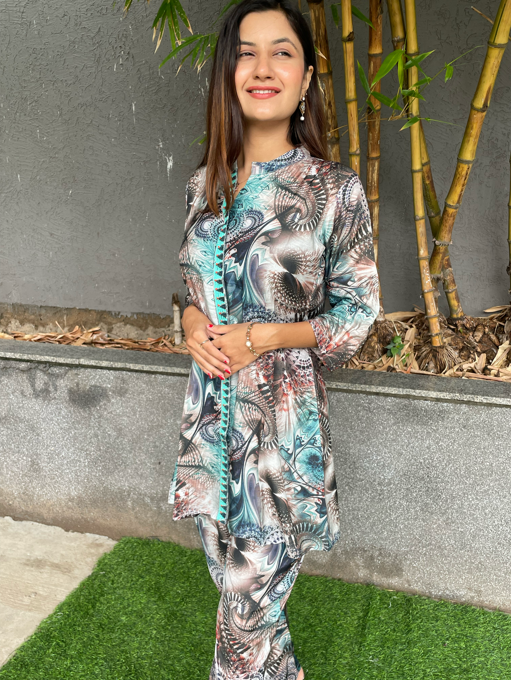 Muslin Embroidery Coords - Unique Print