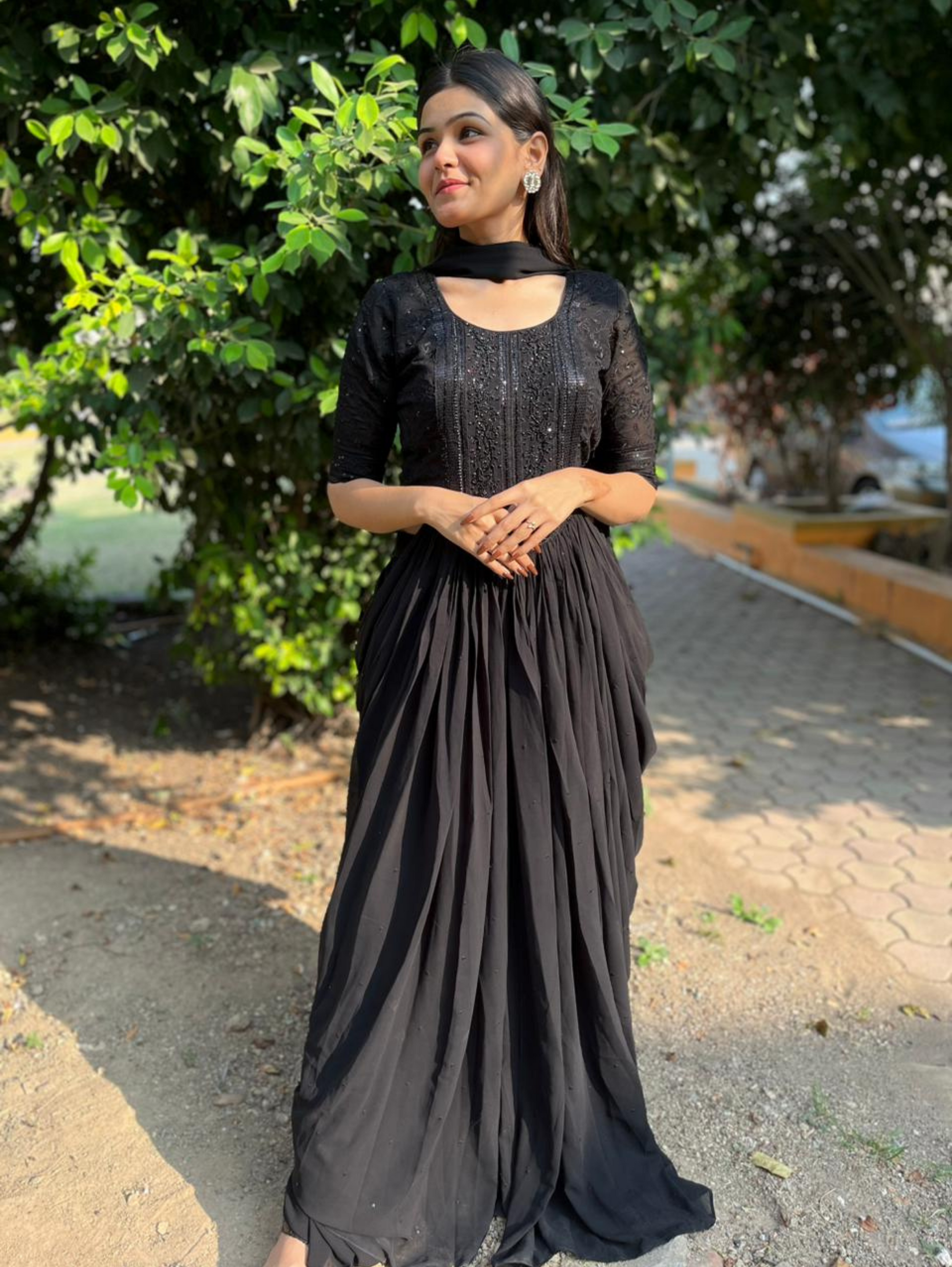 Designer Georgette Traditional 3 Piece