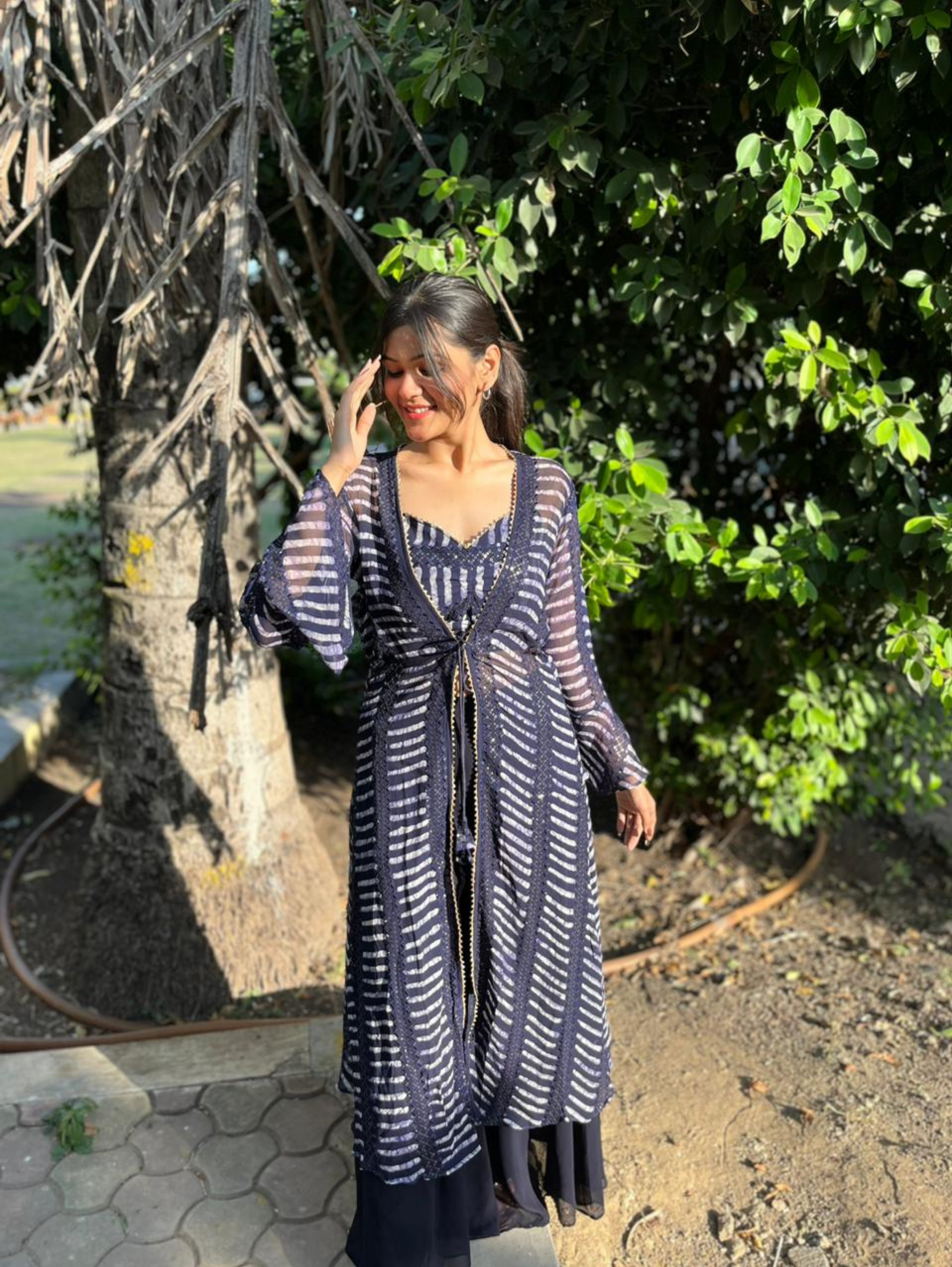 Image of Georgette Traditional 3 Piece