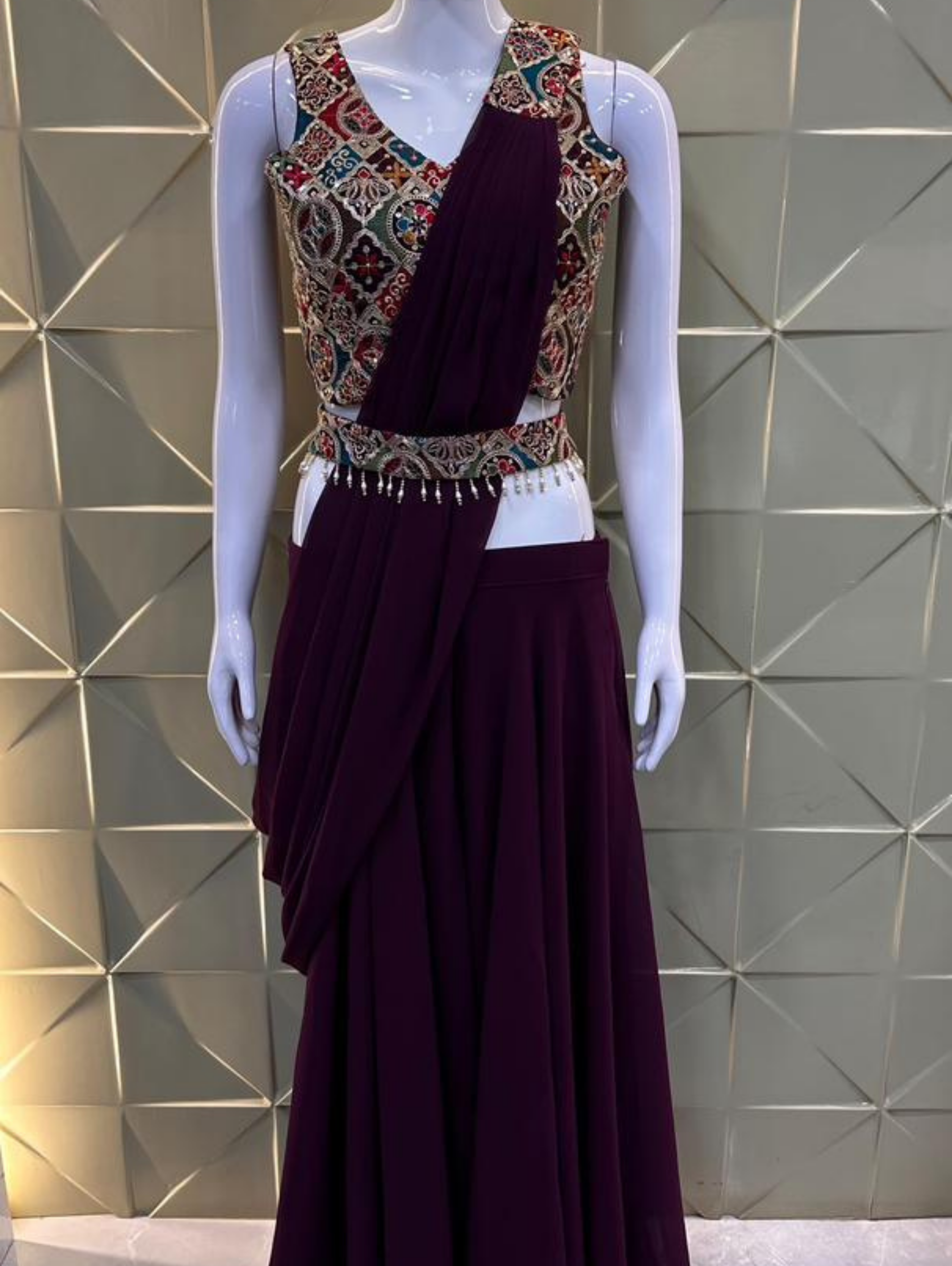 Georgette Traditional 3 Piece