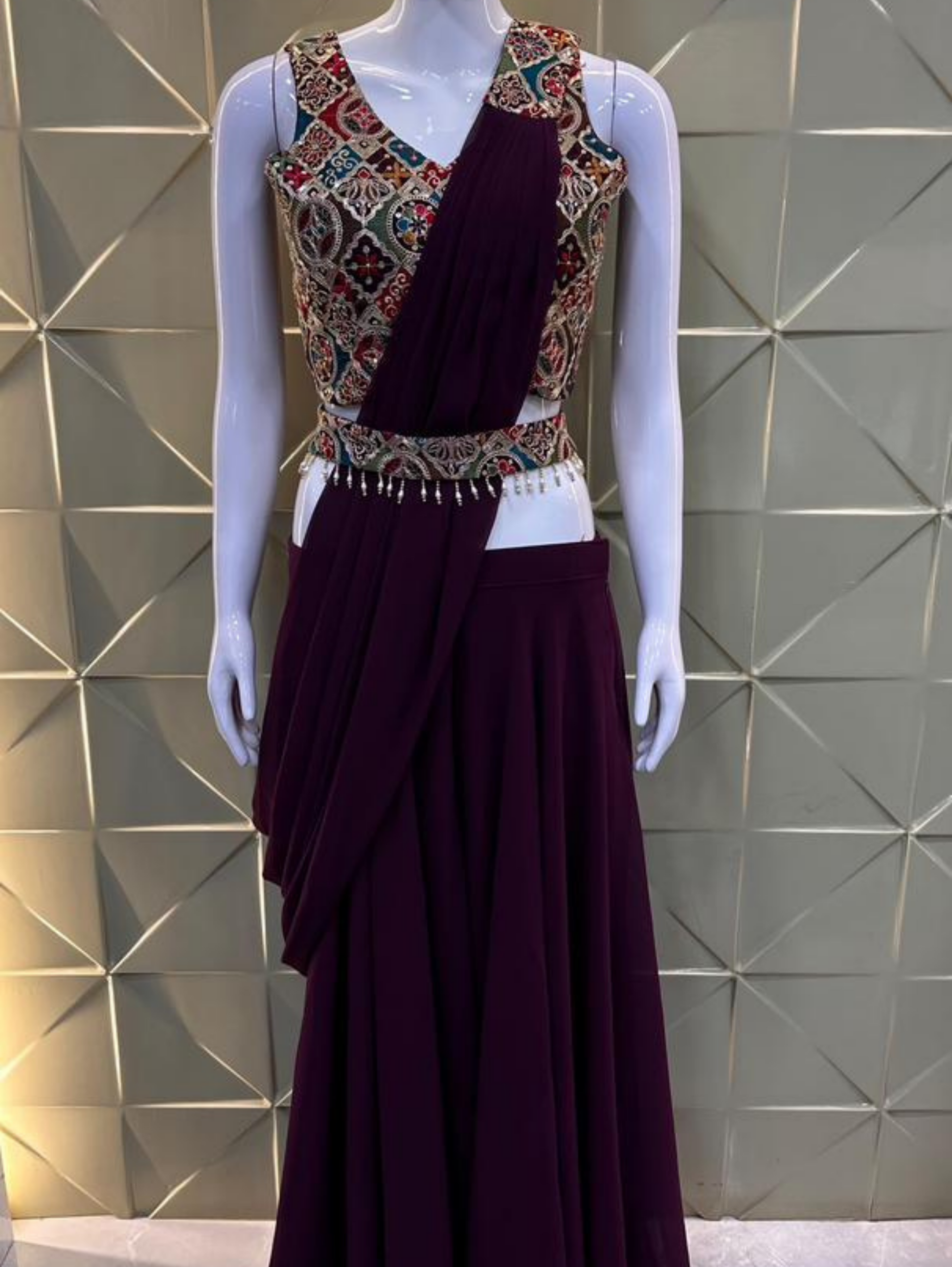 Georgette Traditional 3 Piece