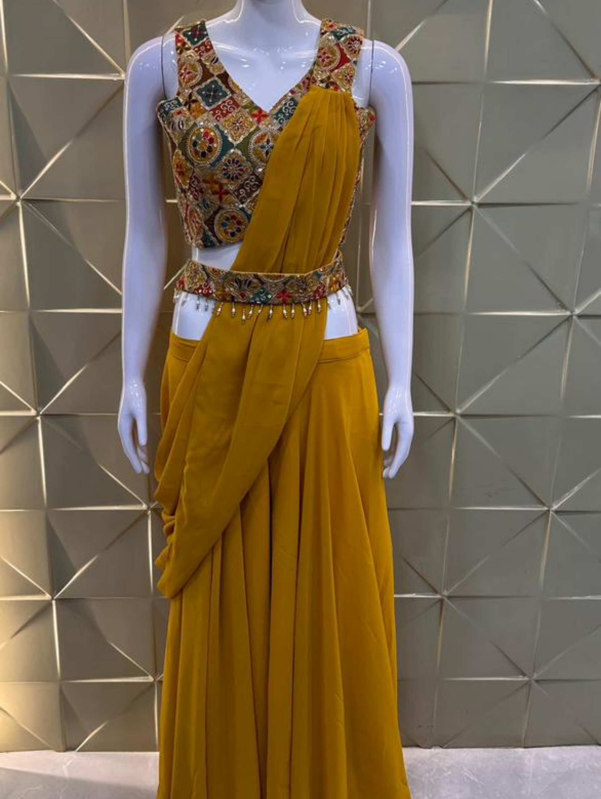 Georgette Traditional 3 Piece