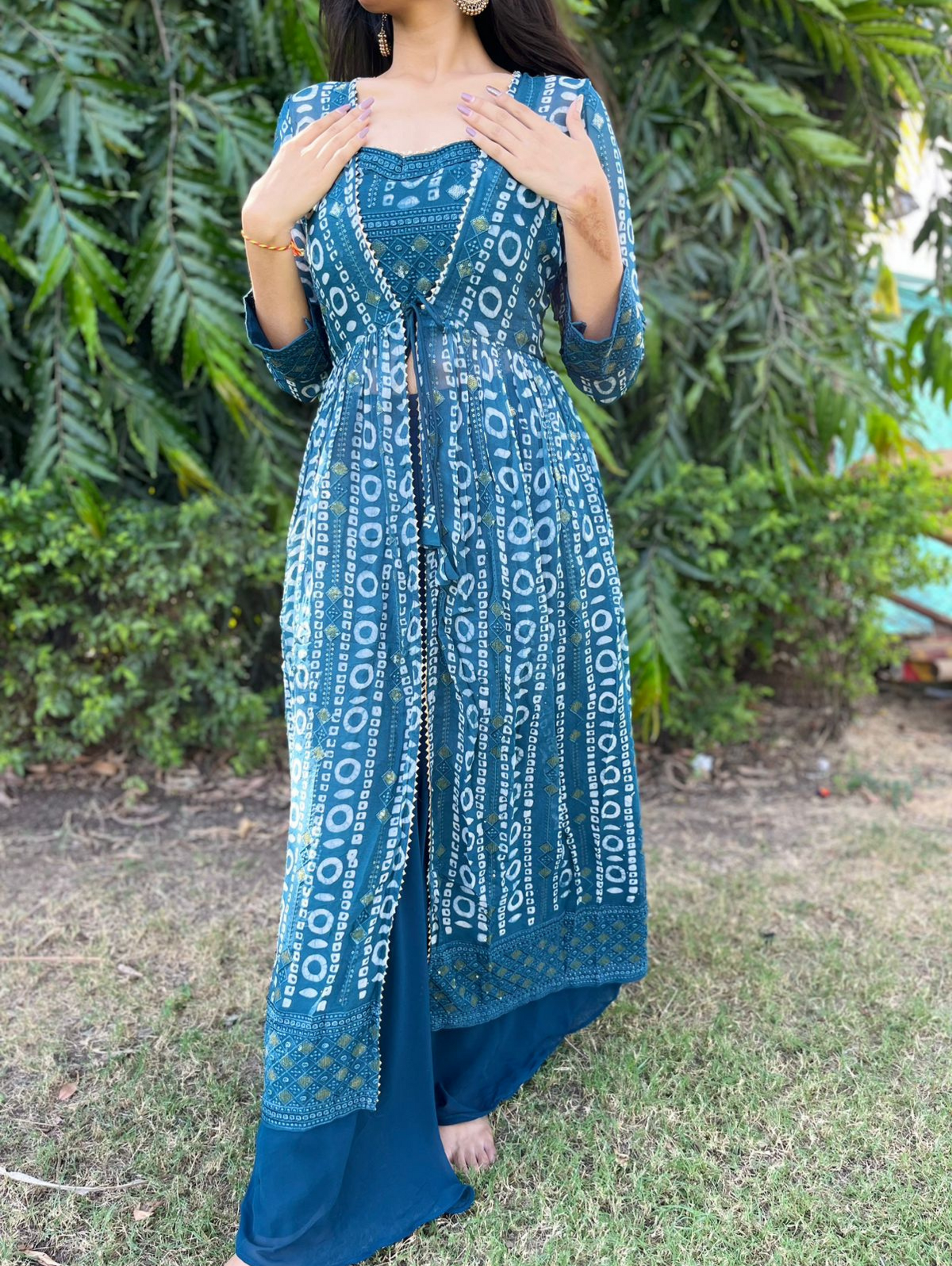 Designer Georgette Traditional 3 Piece