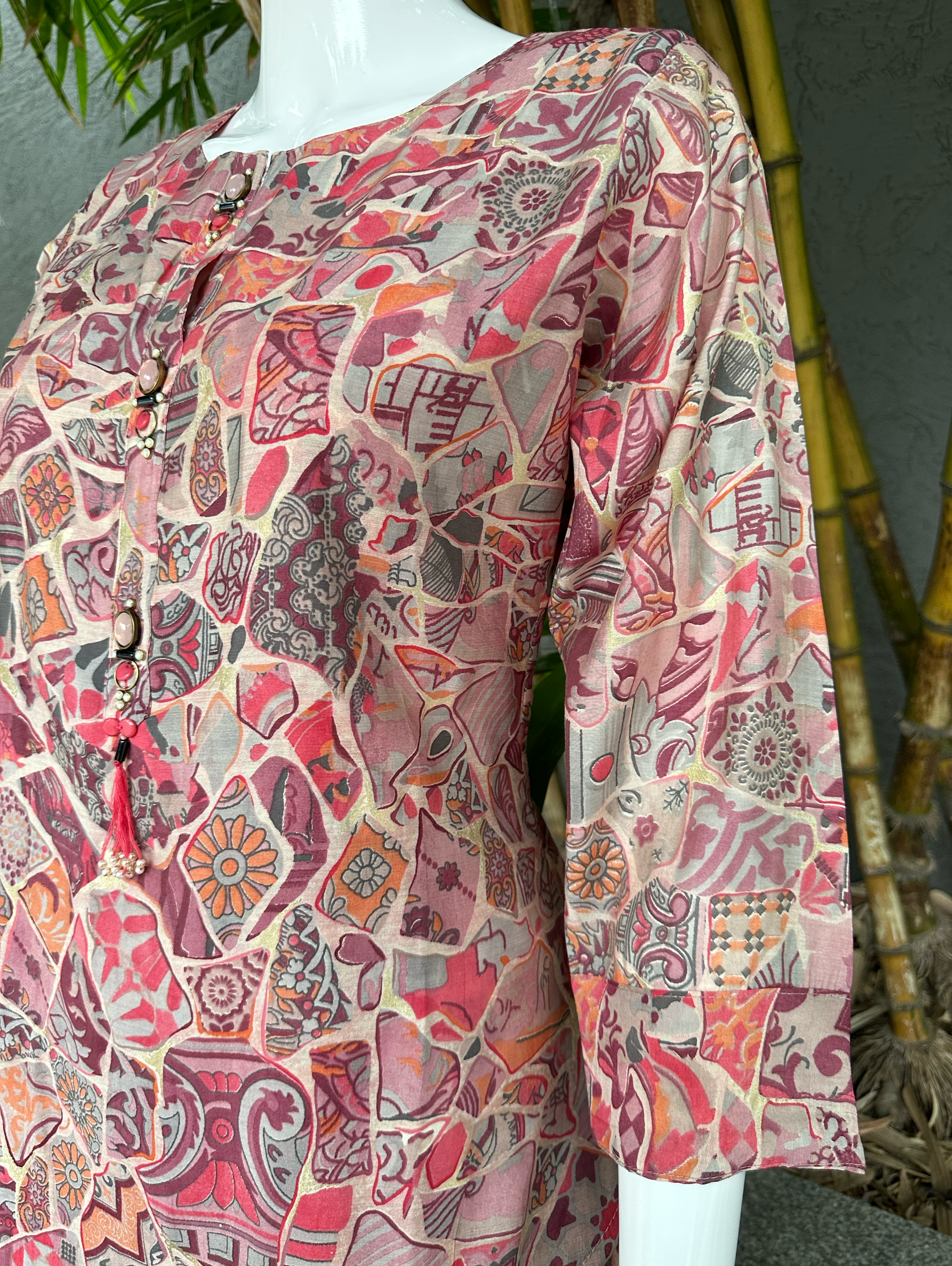 Image of Patiala Style Coord Set - Red