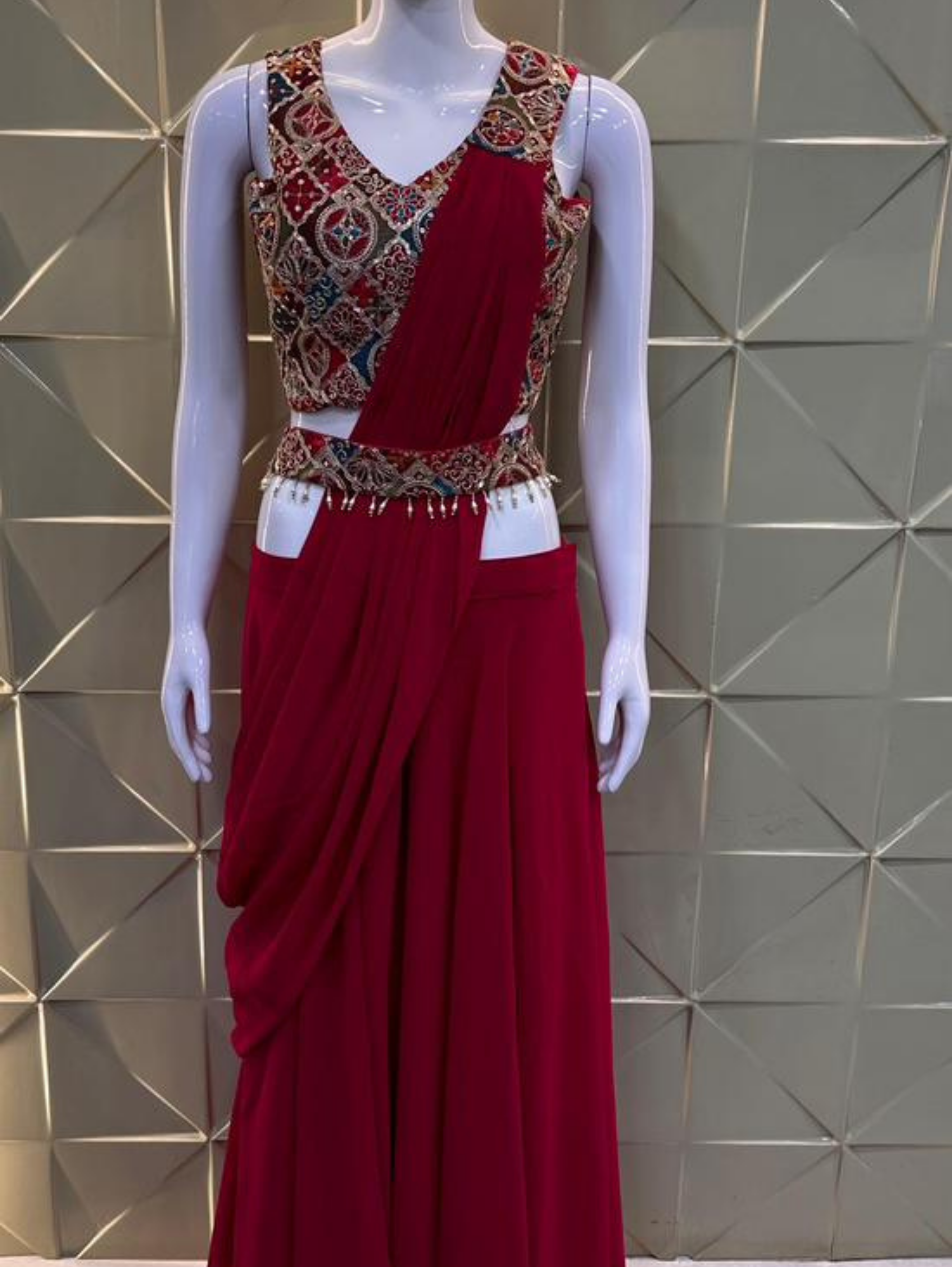 Image of Georgette Traditional 3 Piece