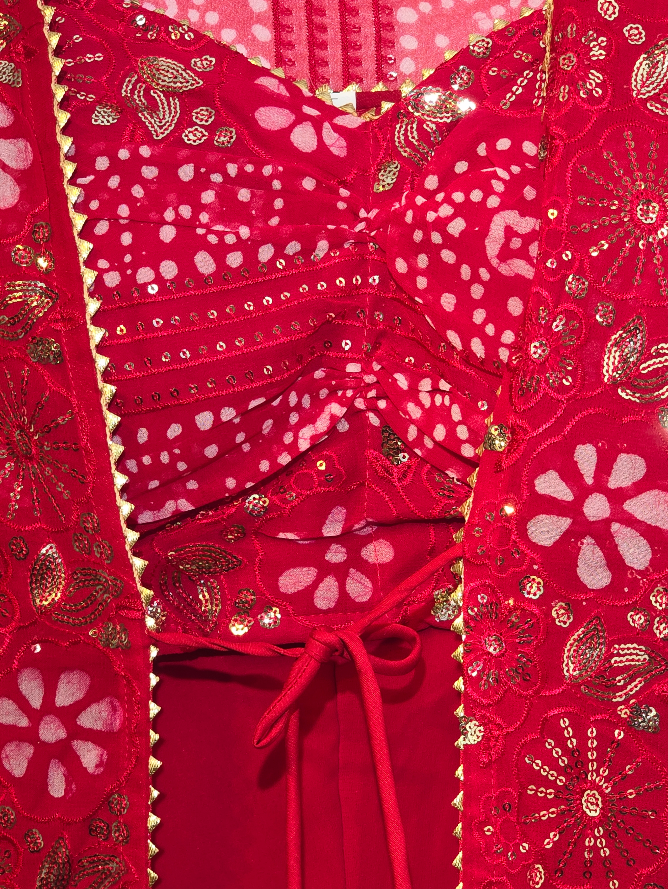 Image of Designer Georgette Traditional 3 Piece - 2 Patterns