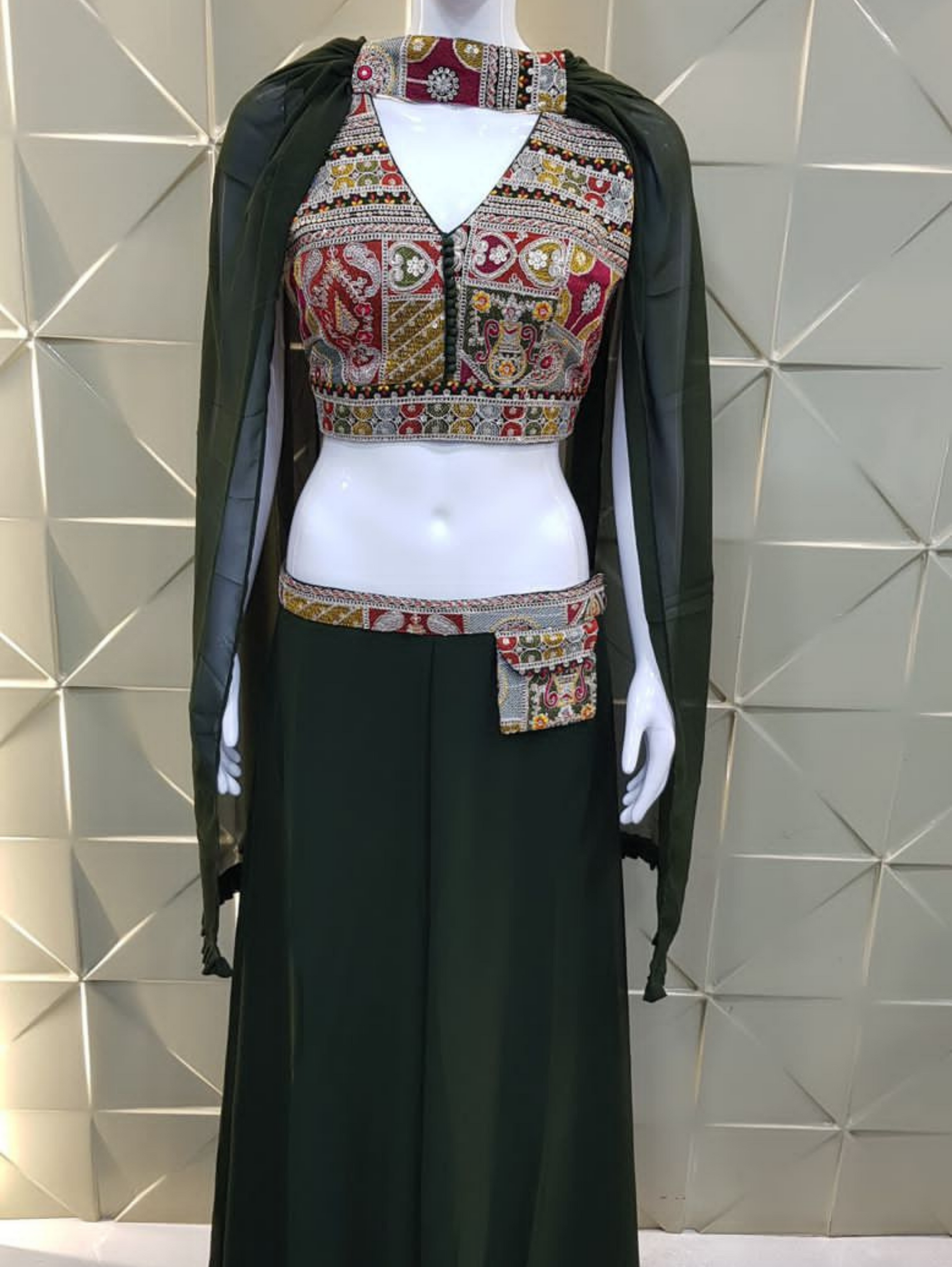 Designer Georgette Traditional 3 Piece