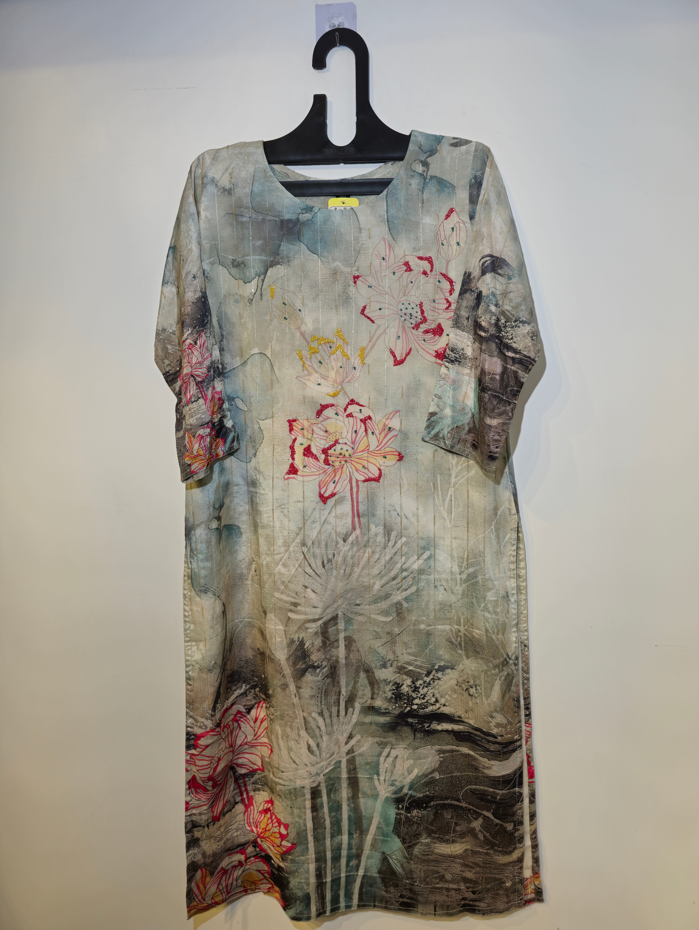 Designer Muslim SIlk Straight Kurti