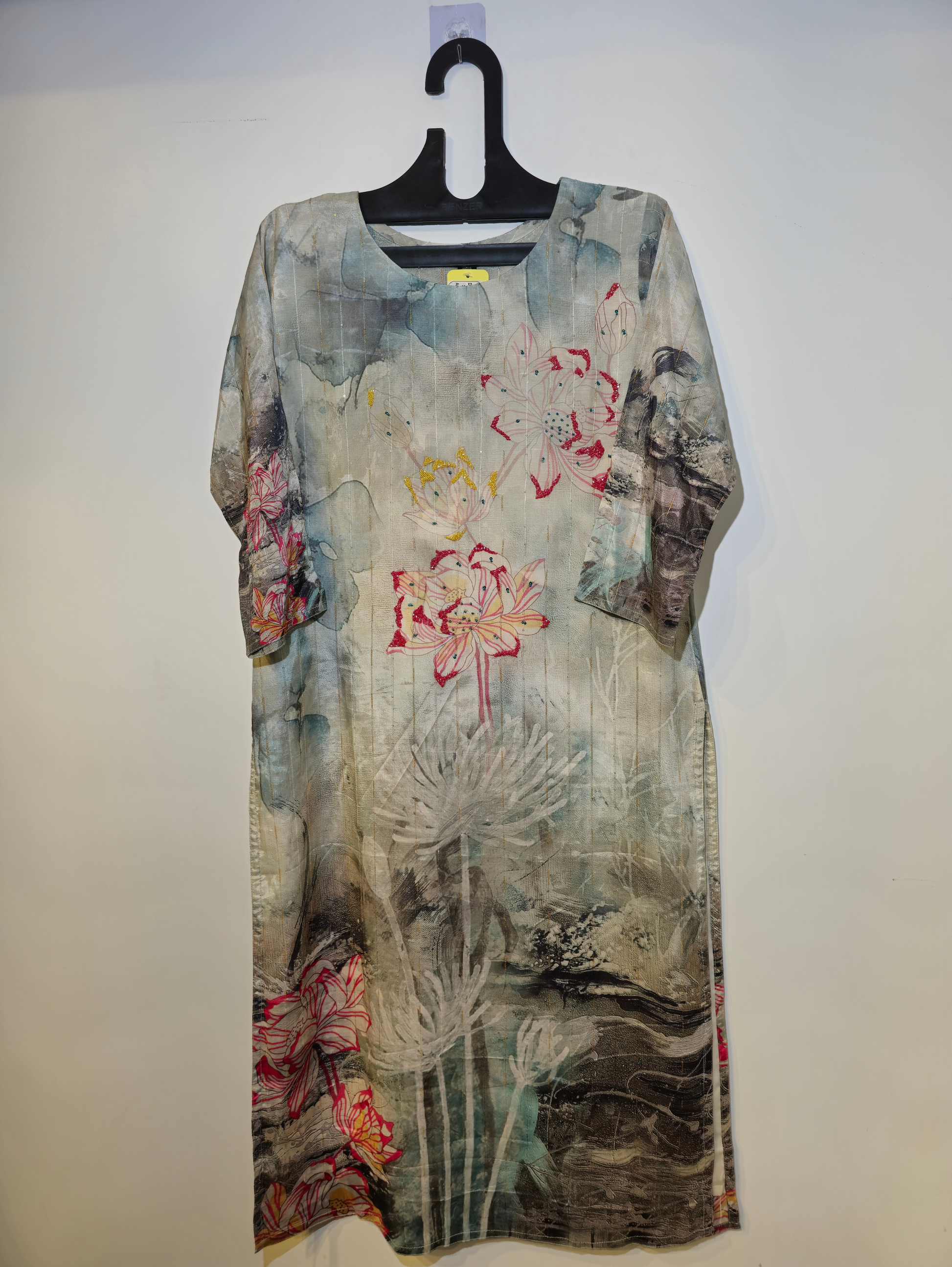 Designer Muslim SIlk Straight Kurti