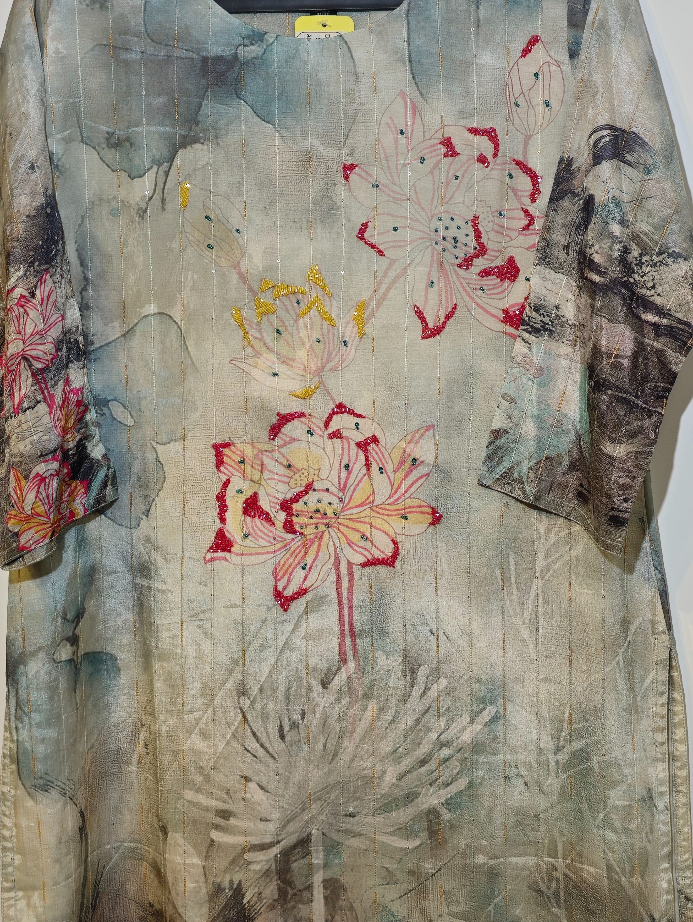 Designer Muslim SIlk Straight Kurti