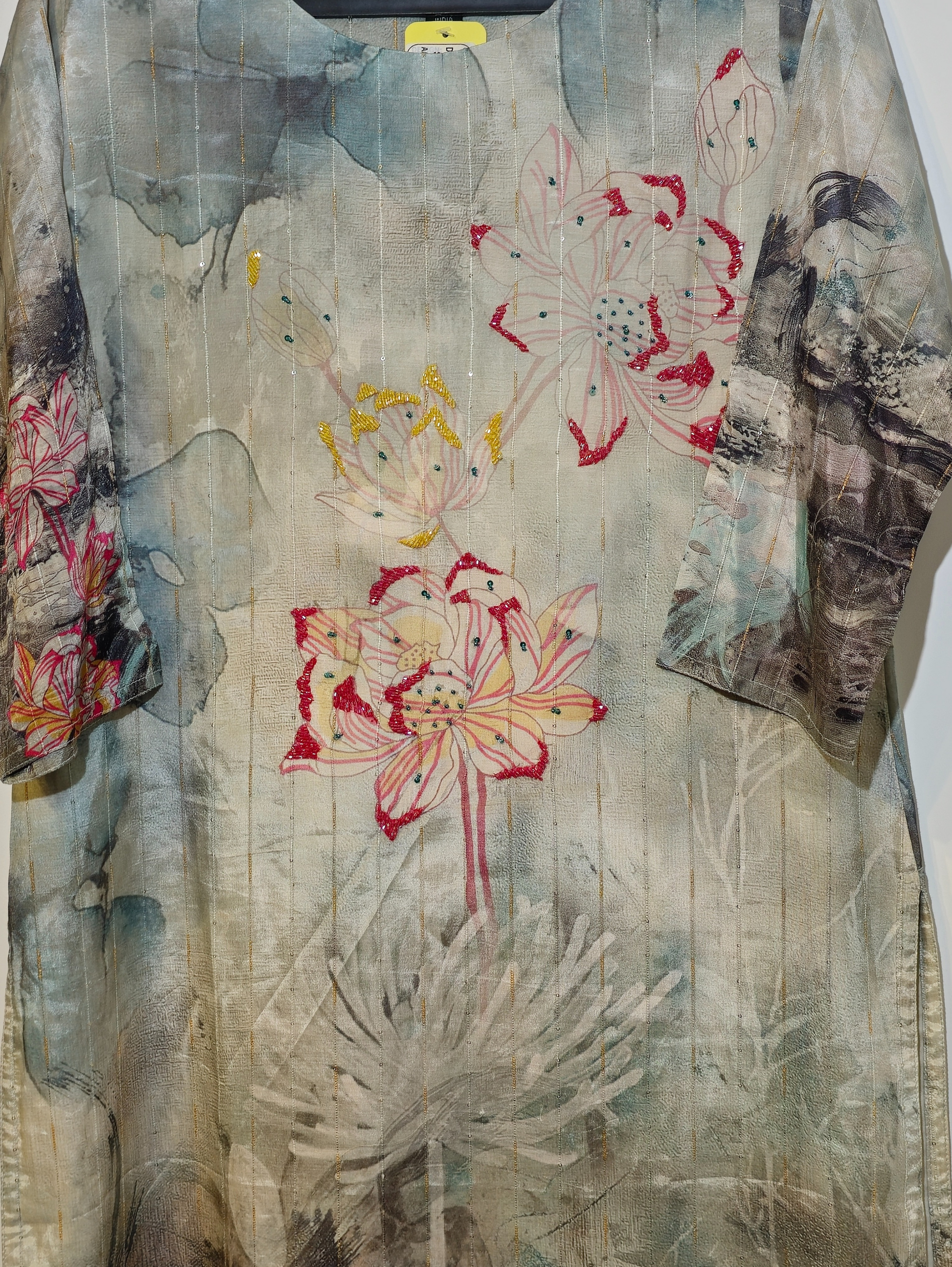 Designer Muslim SIlk Straight Kurti