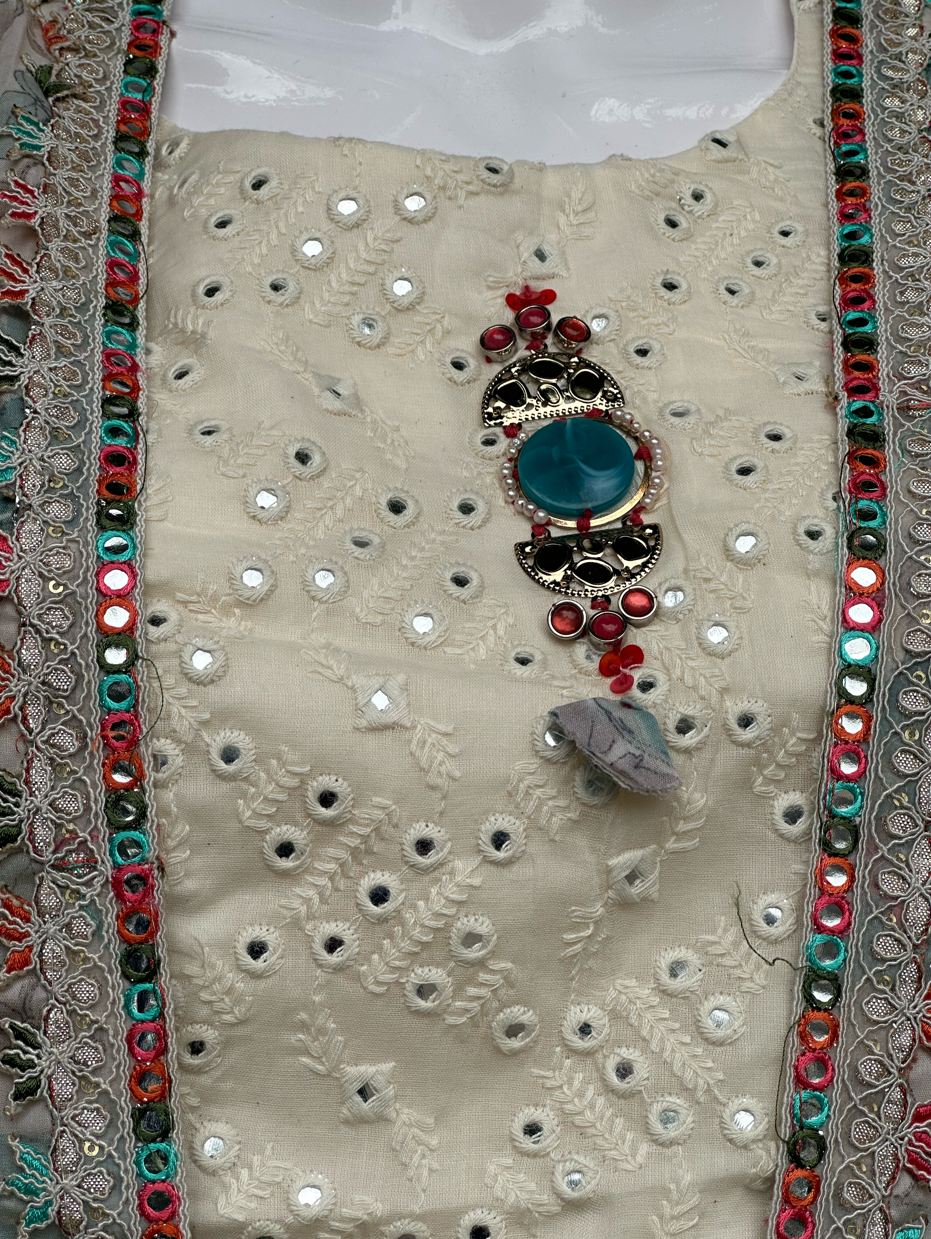 Image of Designer Sharara Set with work - 3 Piece