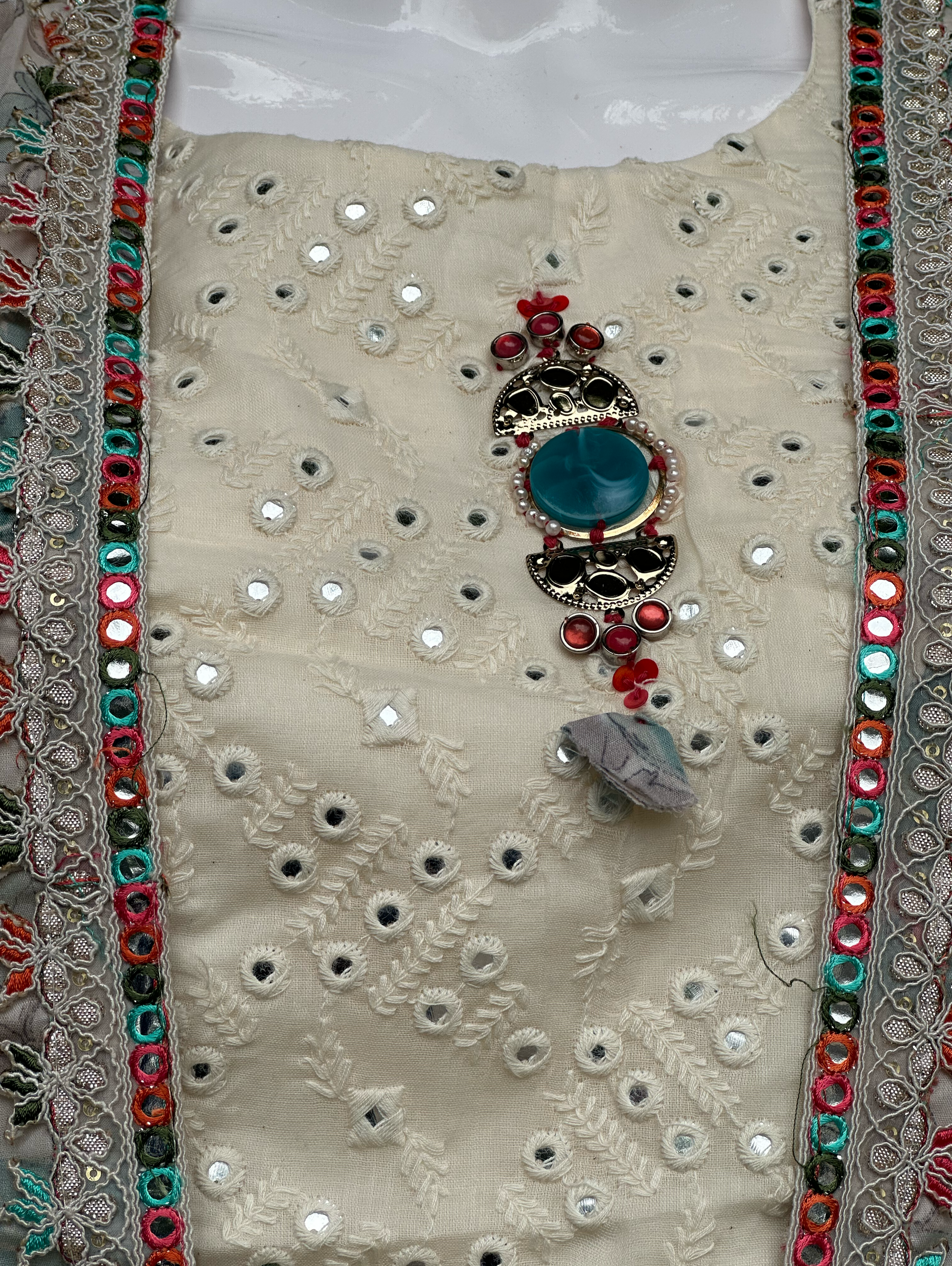 Designer Sharara Set with work - 3 Piece