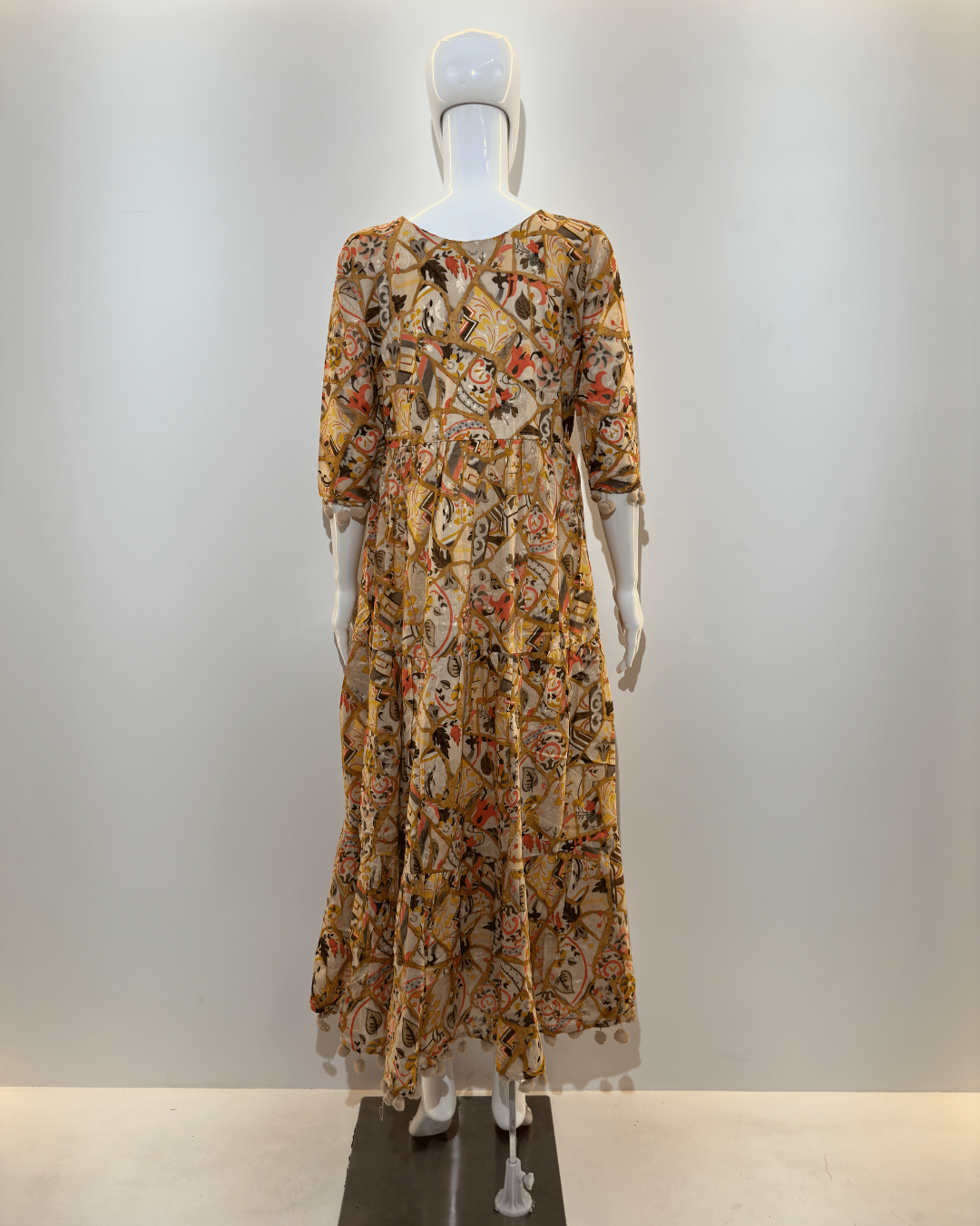 Mull Cotton Mirror work Gown