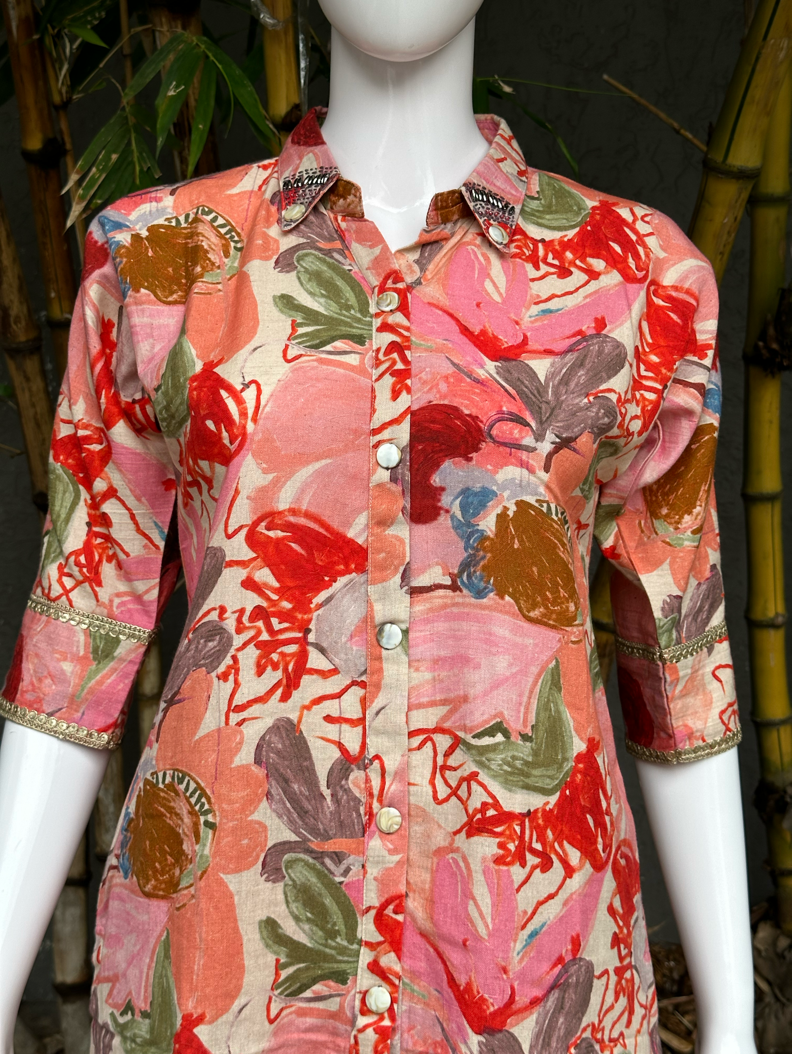 Image of Linen Cotton with Accessories Coords