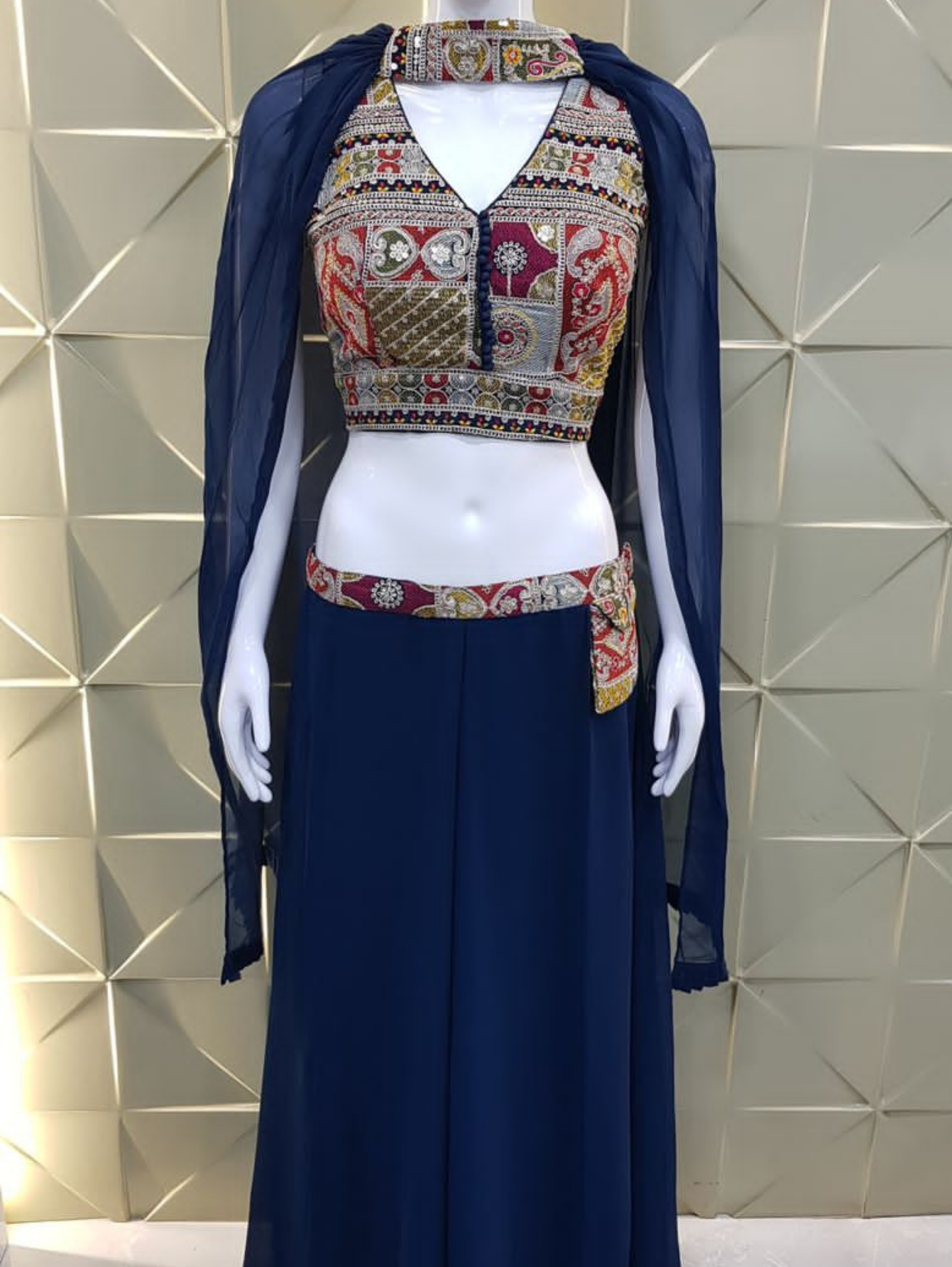 Designer Georgette Traditional 3 Piece