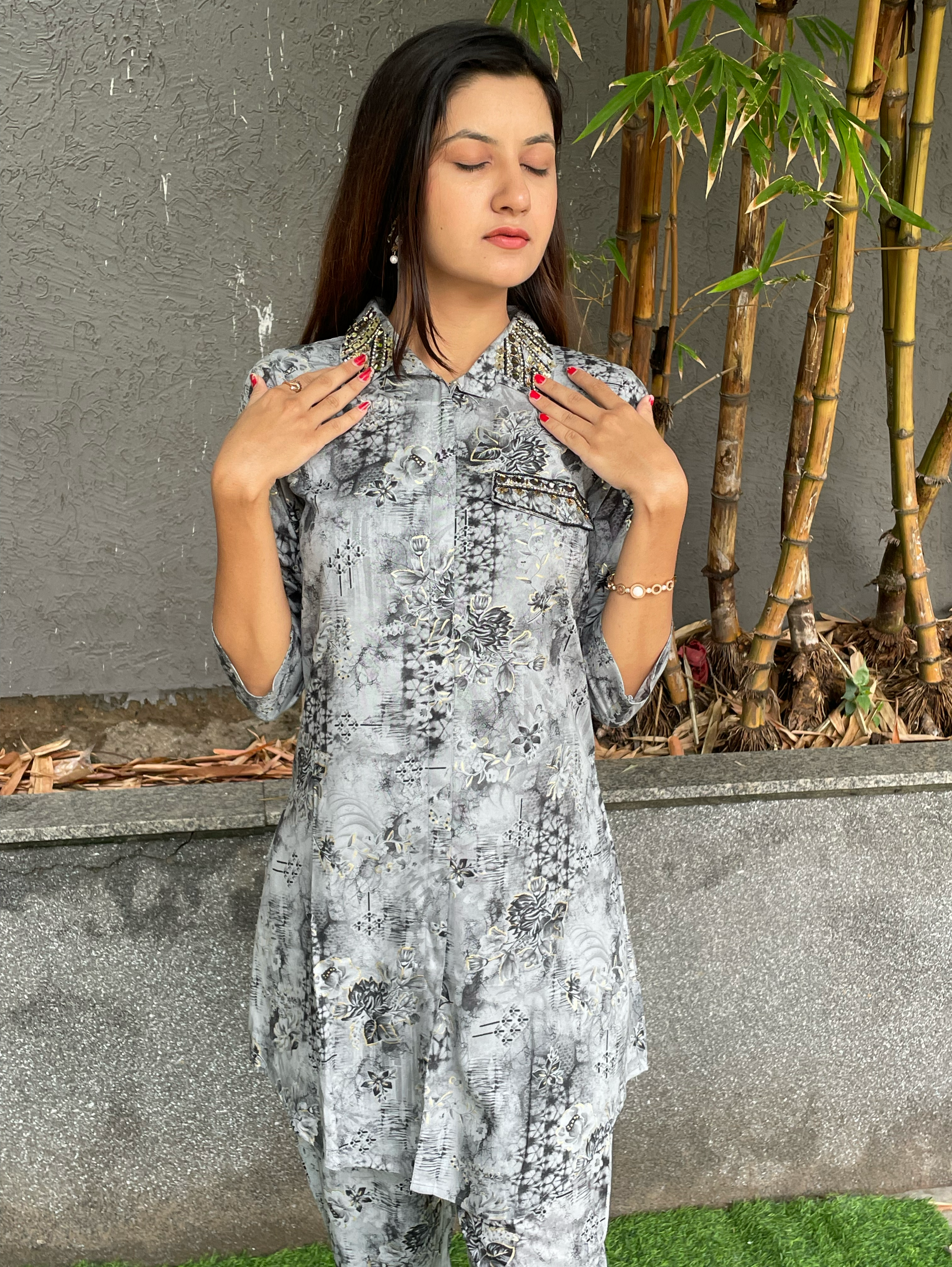 Rayon Coords with Embroidery work