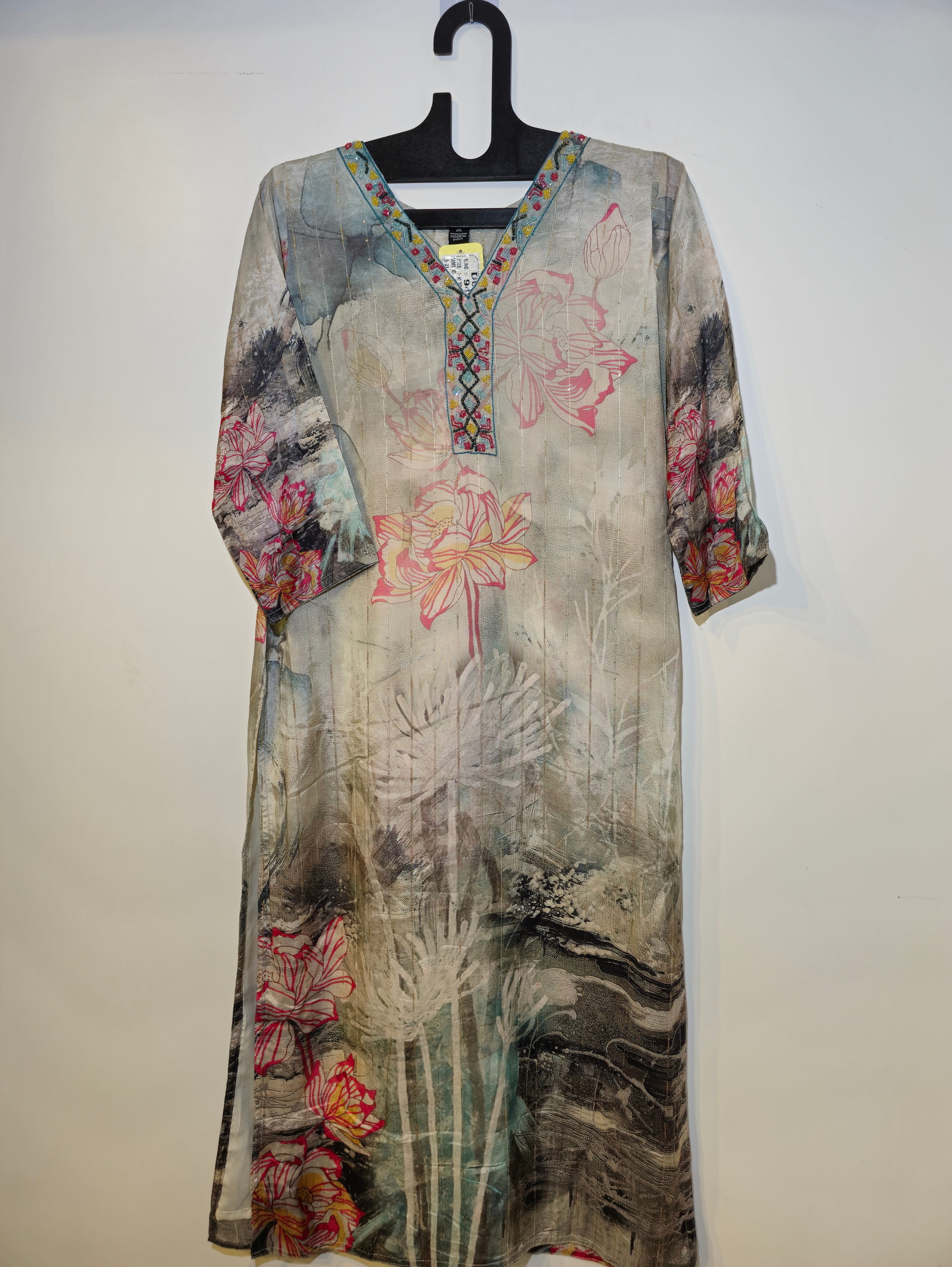 Designer Muslim SIlk Straight Kurti