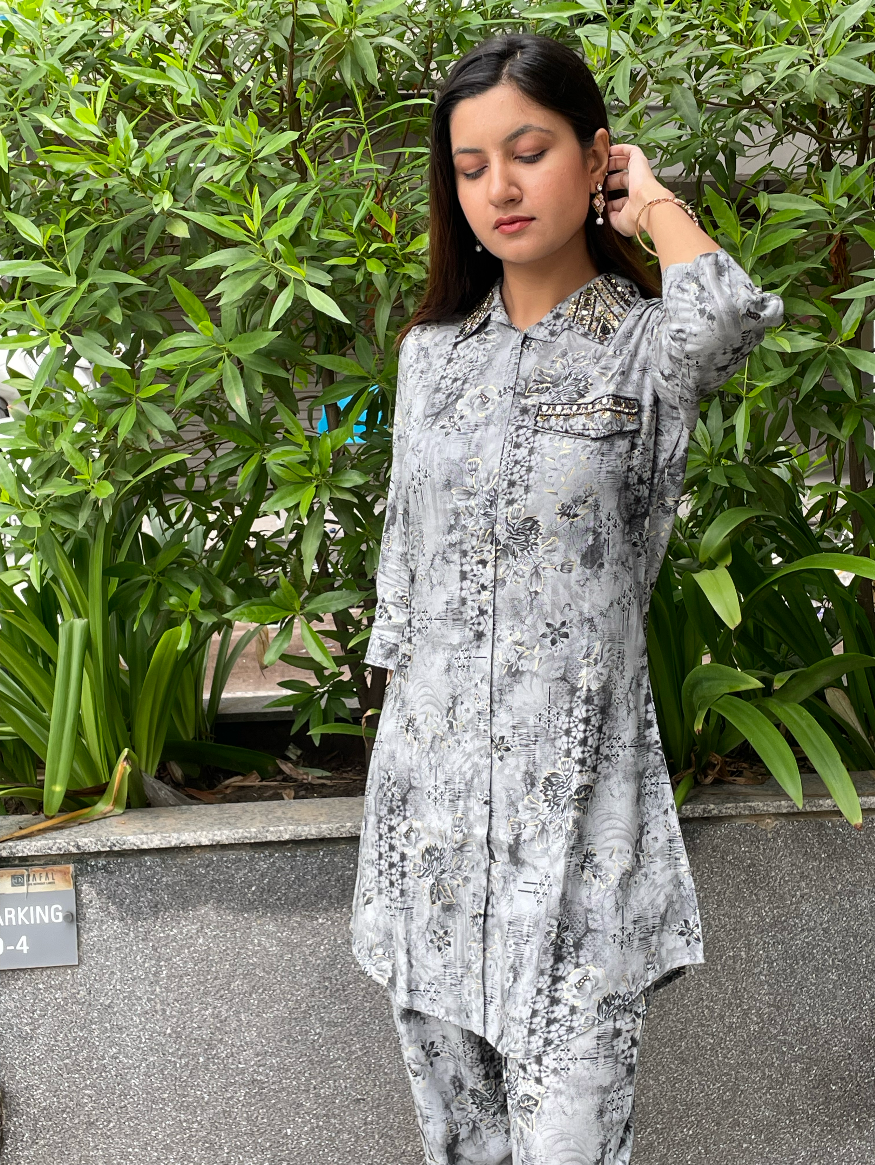 Image of Rayon Coords with Embroidery work