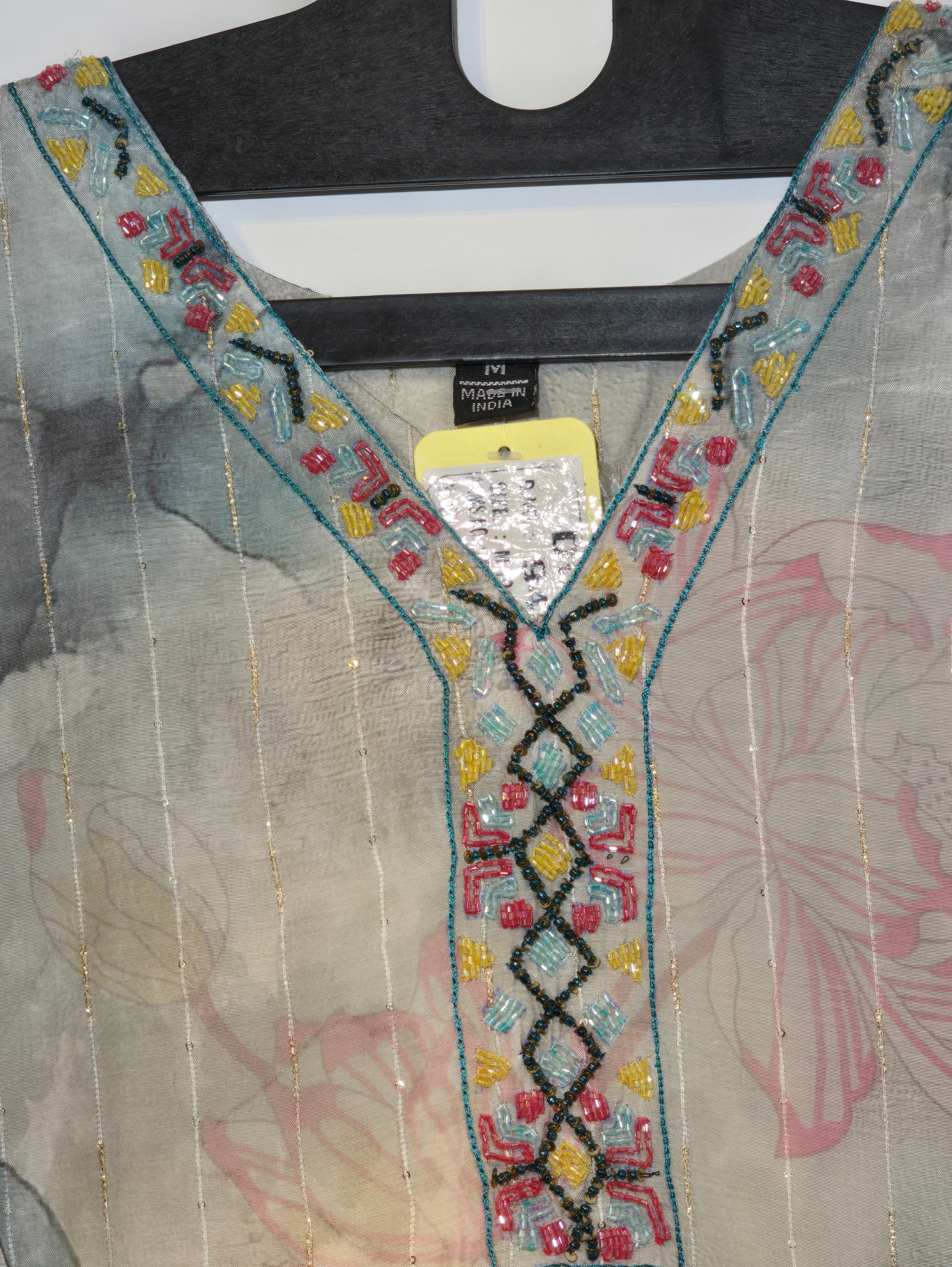 Image of Designer Muslim SIlk Straight Kurti