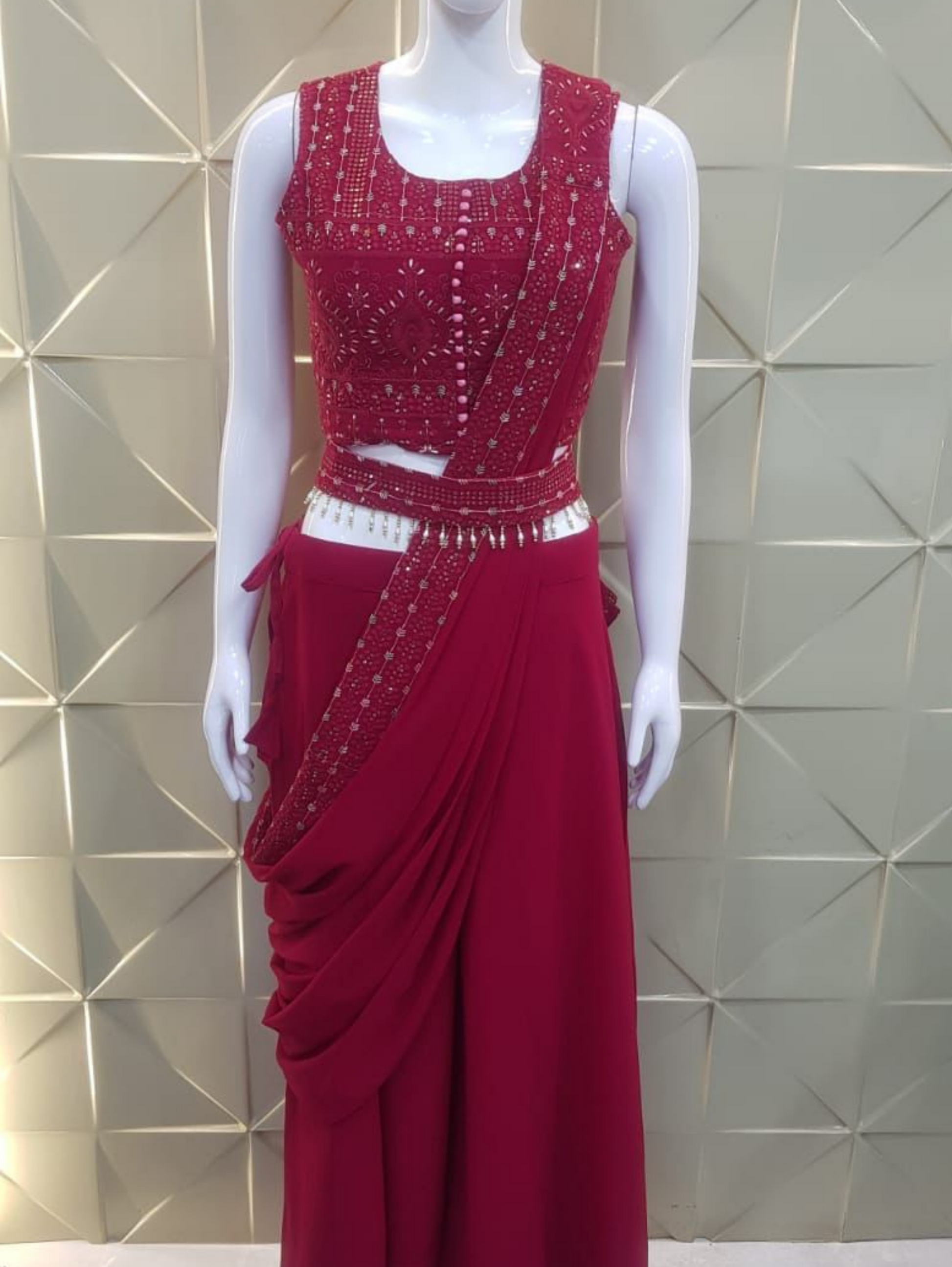 Designer Georgette Traditional 3 Piece