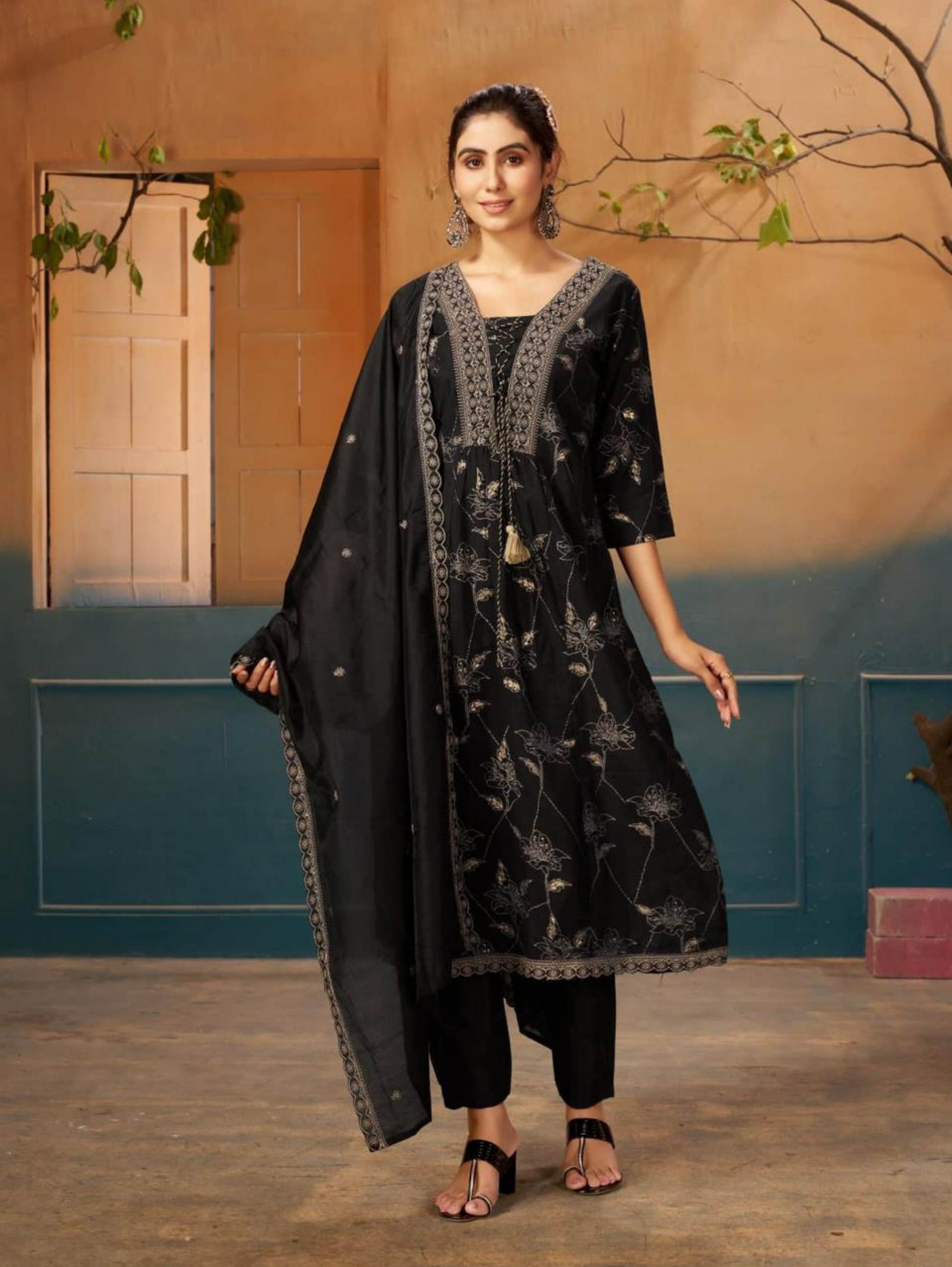 Premium Designer Traditional Kurti Set